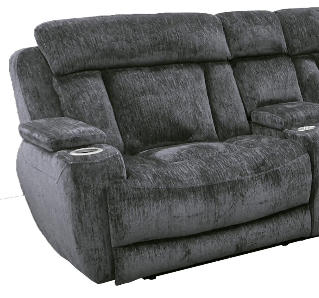 Parker Living Dalton - Lucky Charcoal Left Arm Facing Recliner