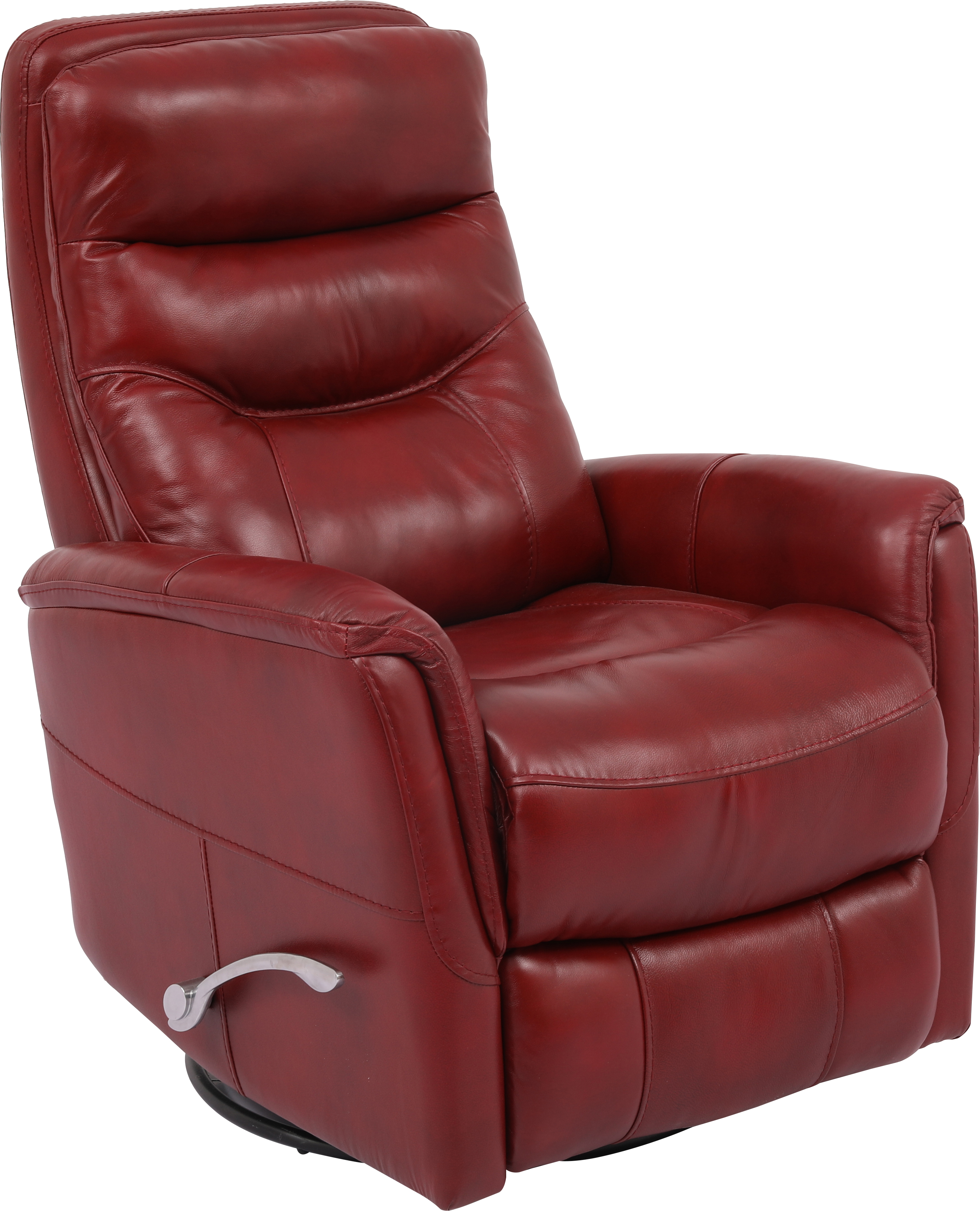 Parker House Gemini Red Leather Swivel Glider Recliner