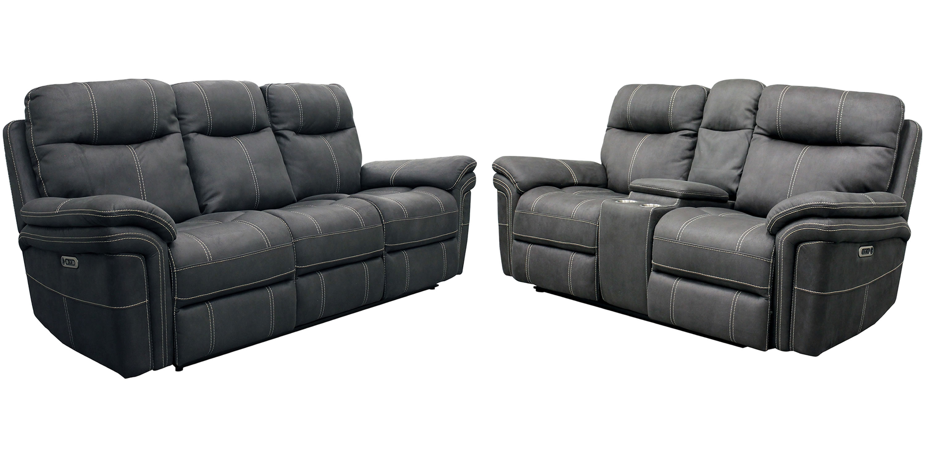 Parker House Mason Grey Power Reclining 2pc Living Room Set