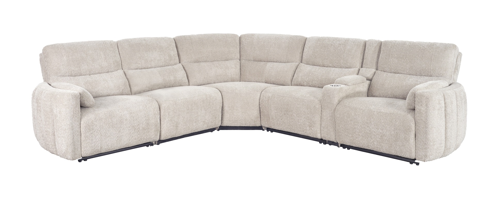 Parker House Modesto Buttercream 6pc Modular Power Reclining Sectional