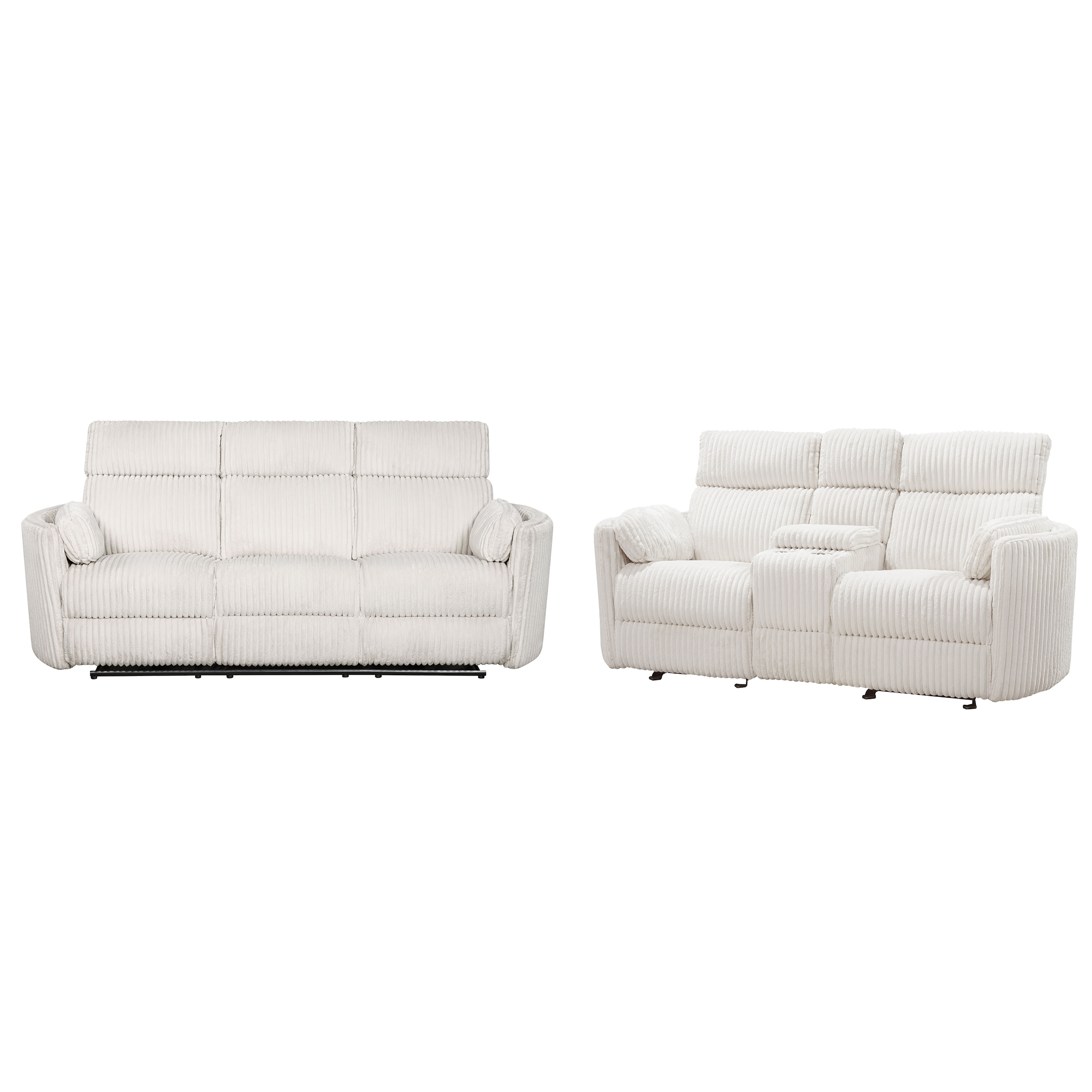 Parker House Radius Off White Power Reclining 2pc Living Room Set