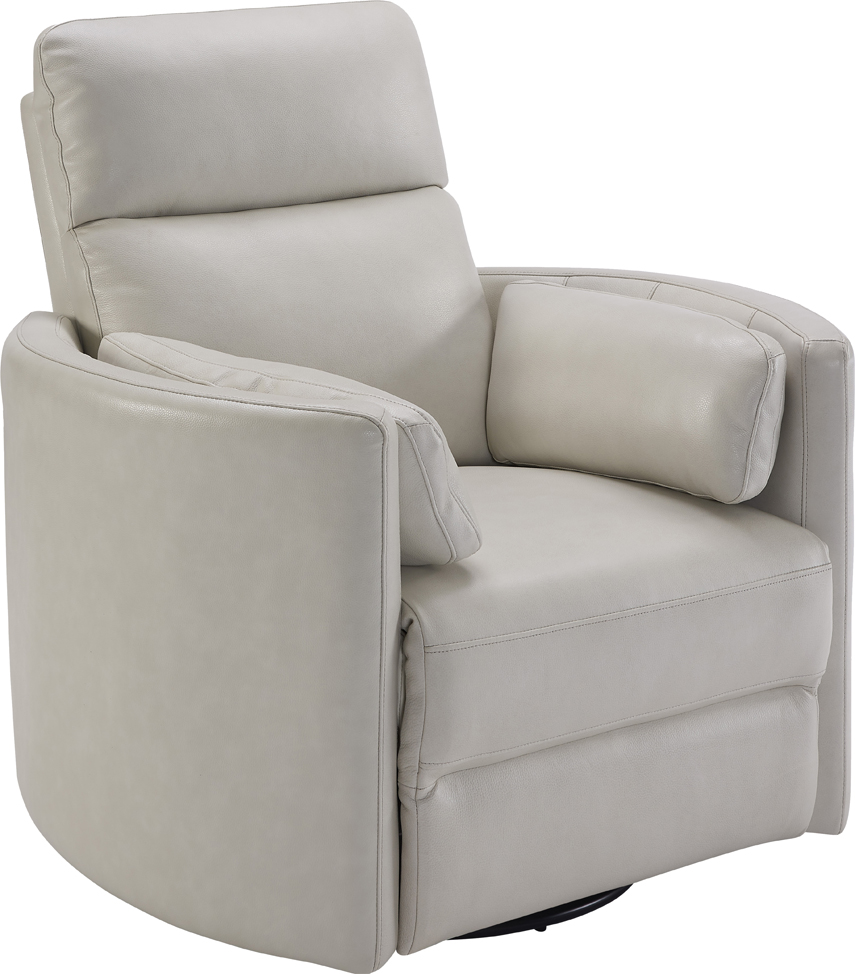 Parker House Radius Ivory Leather Power Swivel Glider Recliner