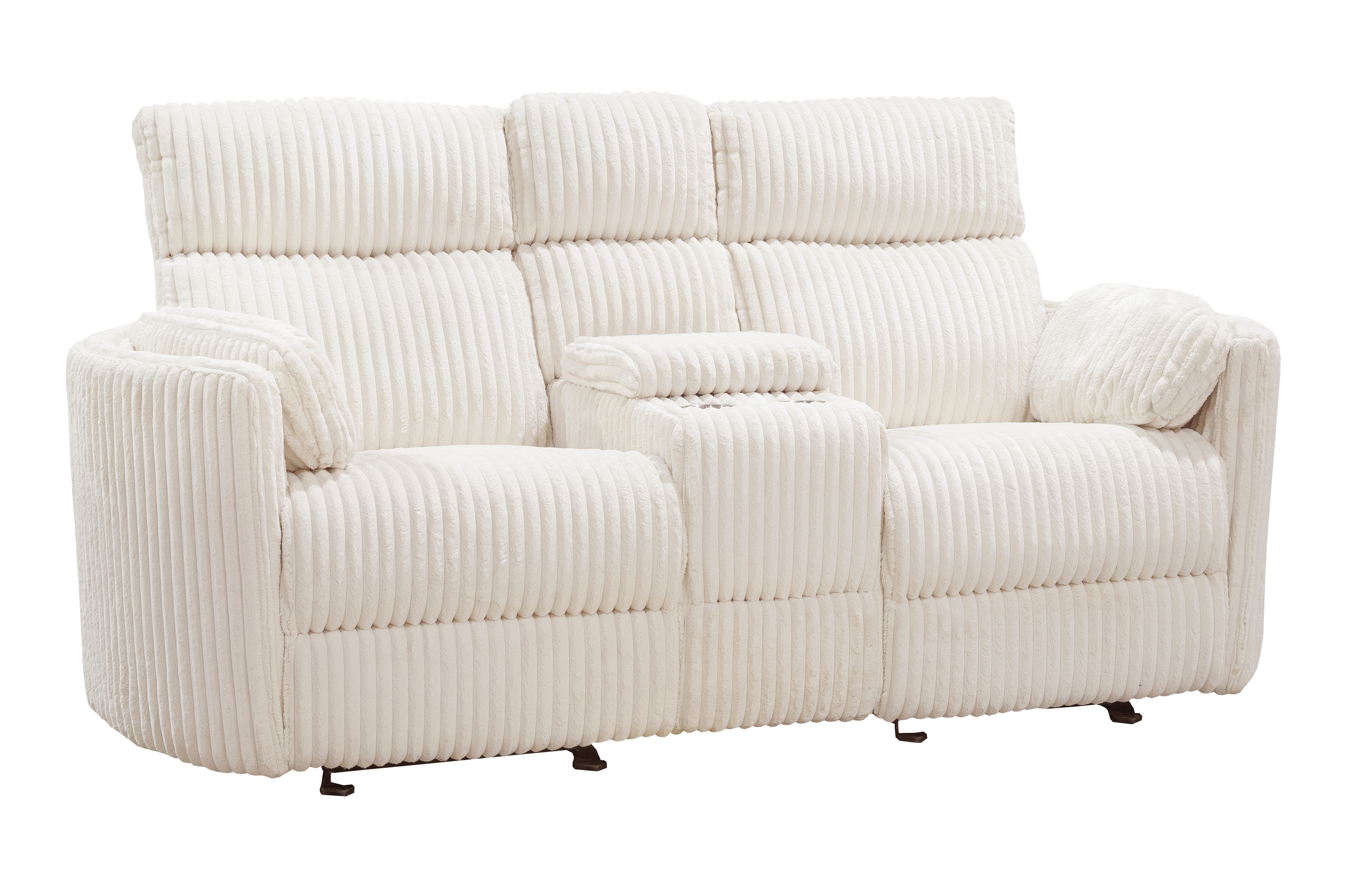Parker House Radius Off White Glider Reclining Console Loveseat