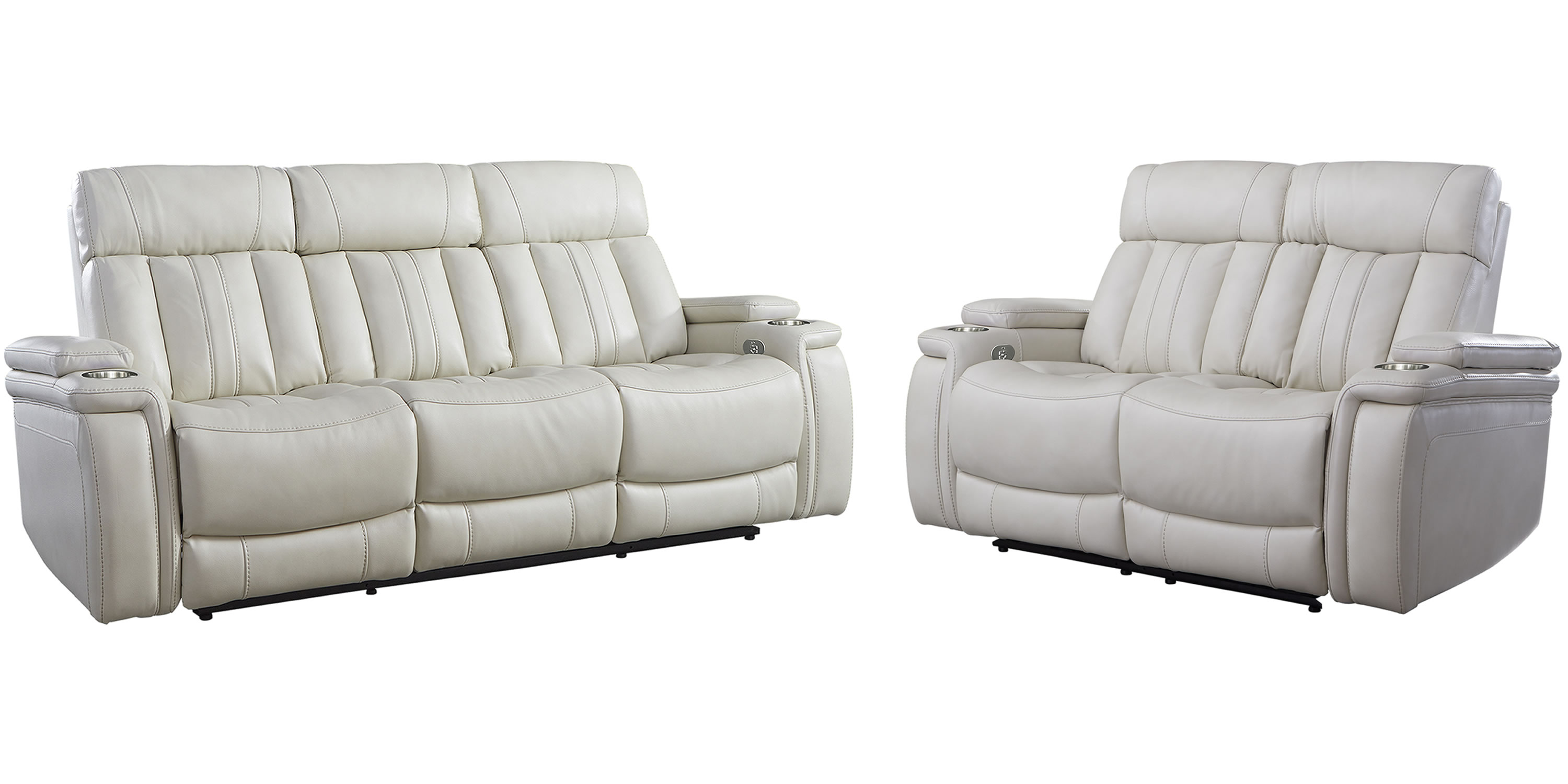Parker House Royce Off White Power Reclining 2pc Living Room Set