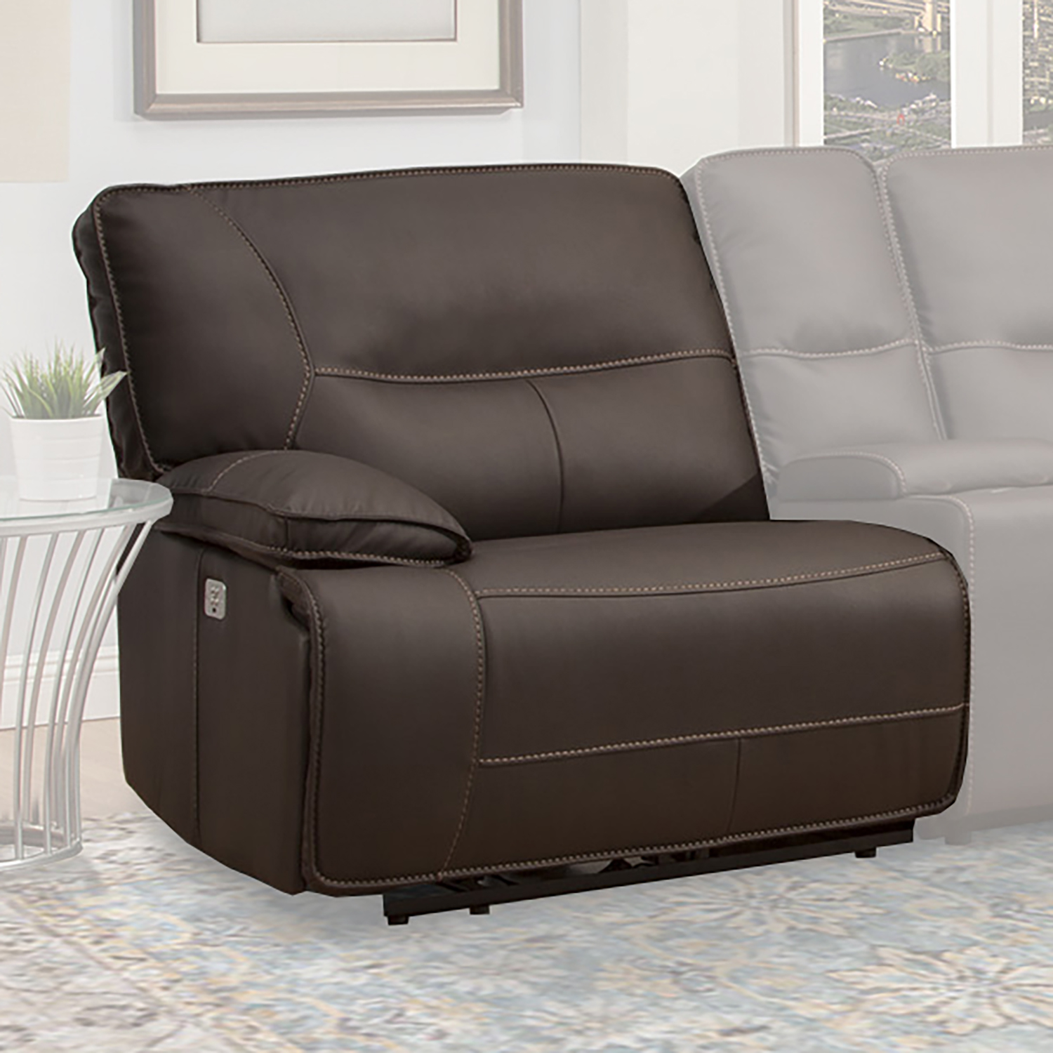 Parker Living Spartacus - Chocolate Power Left Arm Facing Recliner
