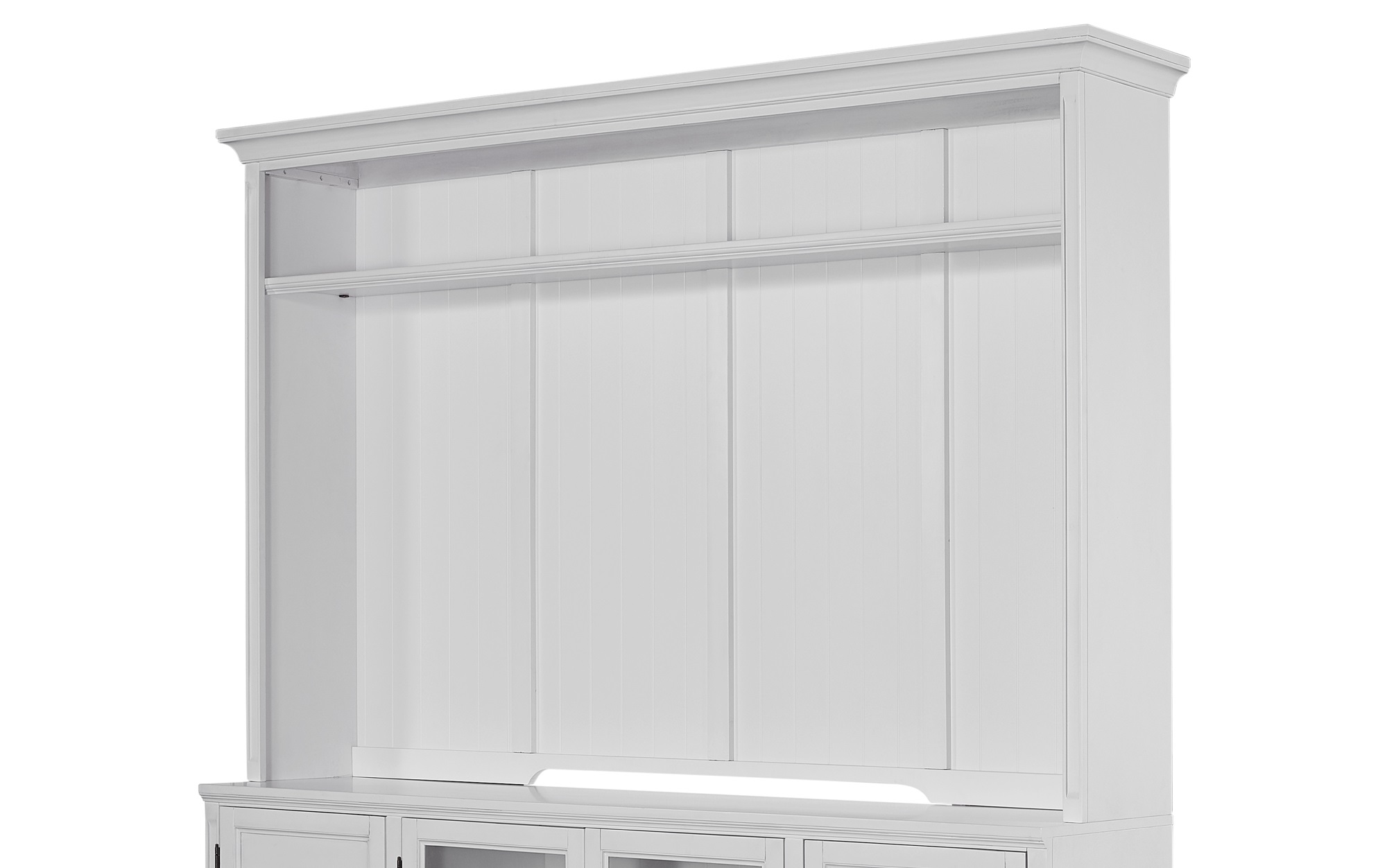 Parker House Shoreham - Effortless White Hutch with Back Panel