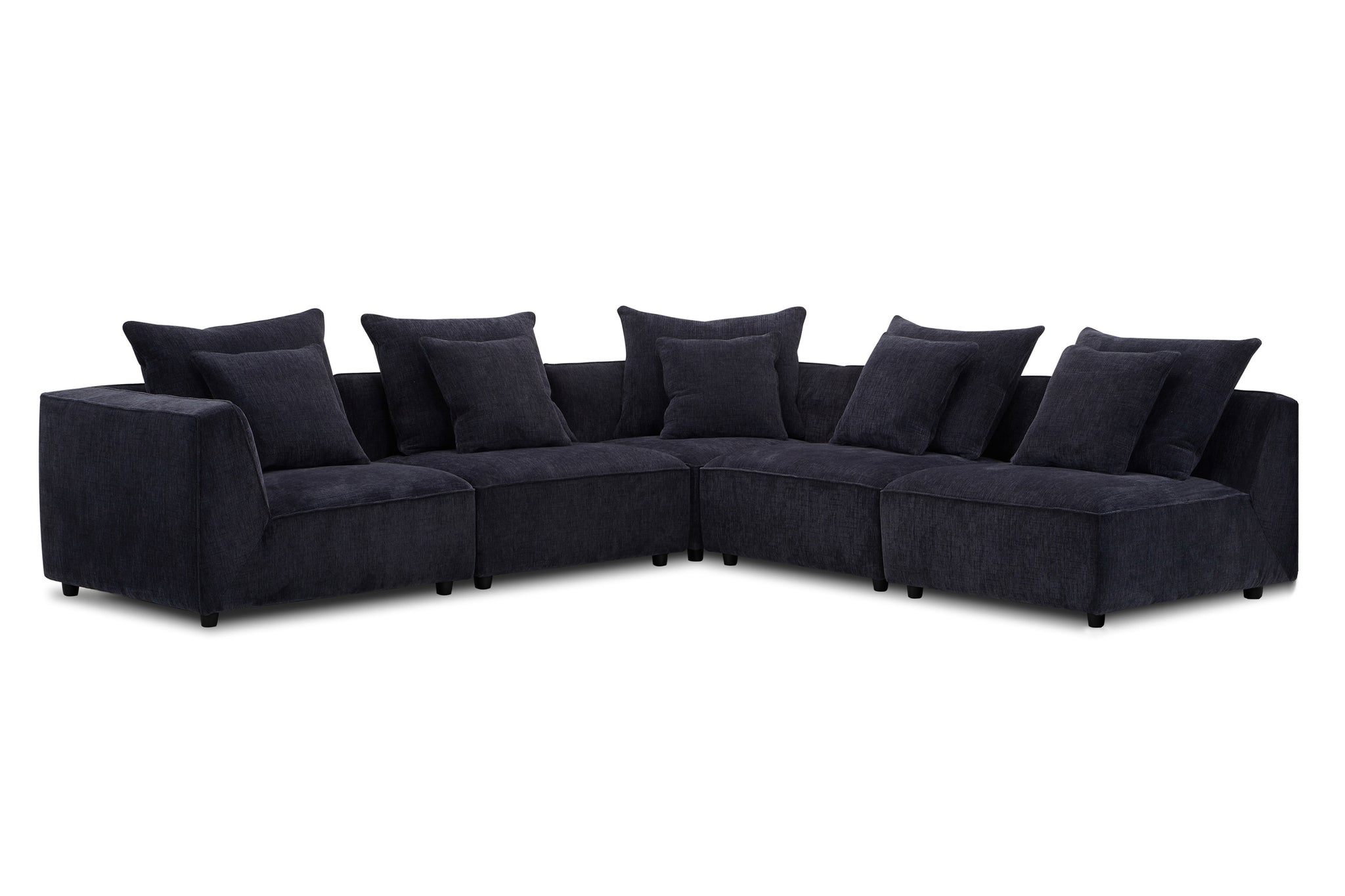 Parker House Recess Dark Blue 5pc Modular Sectional