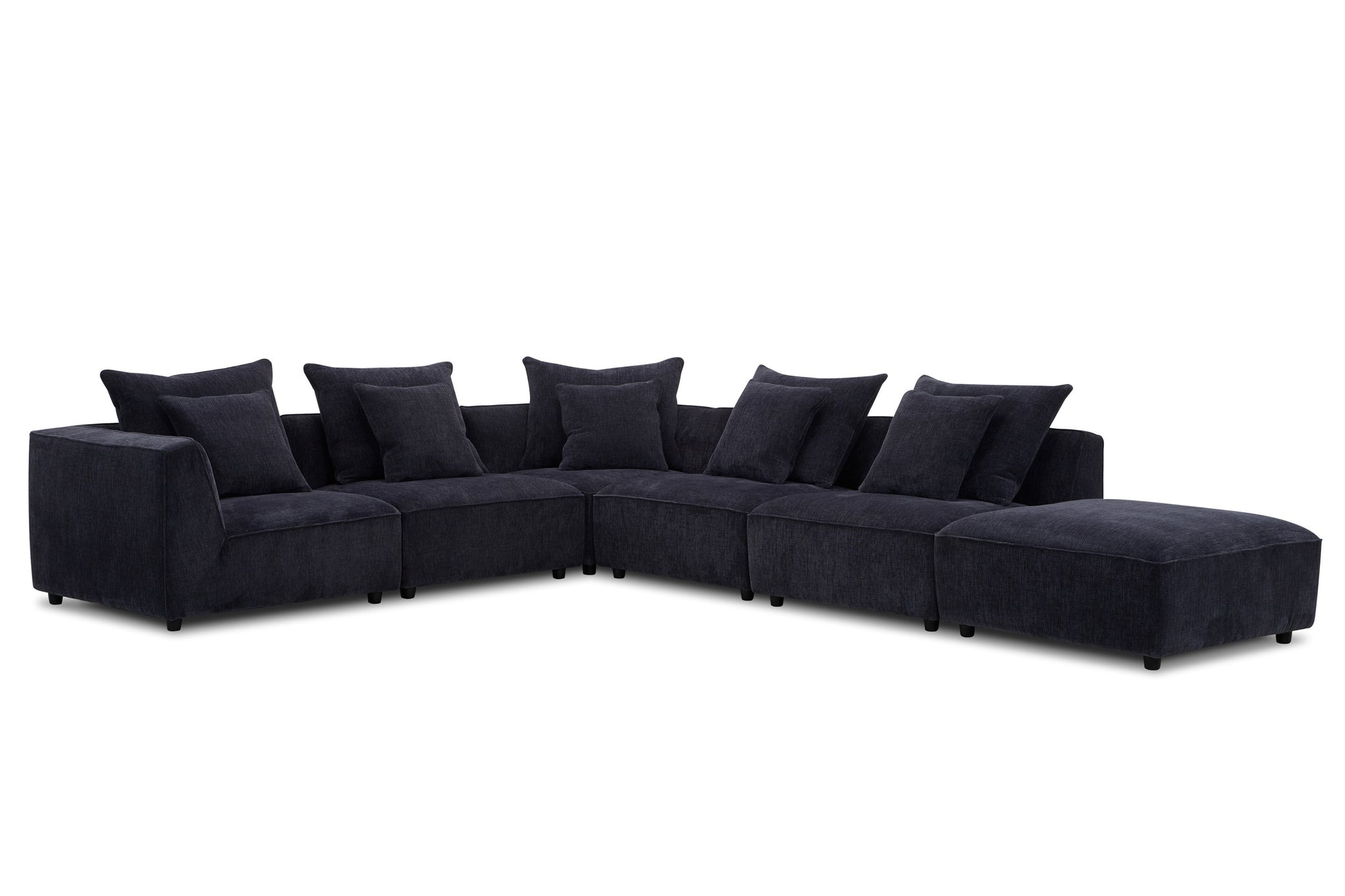 Parker House Recess Dark Blue 6pc Modular Sectional
