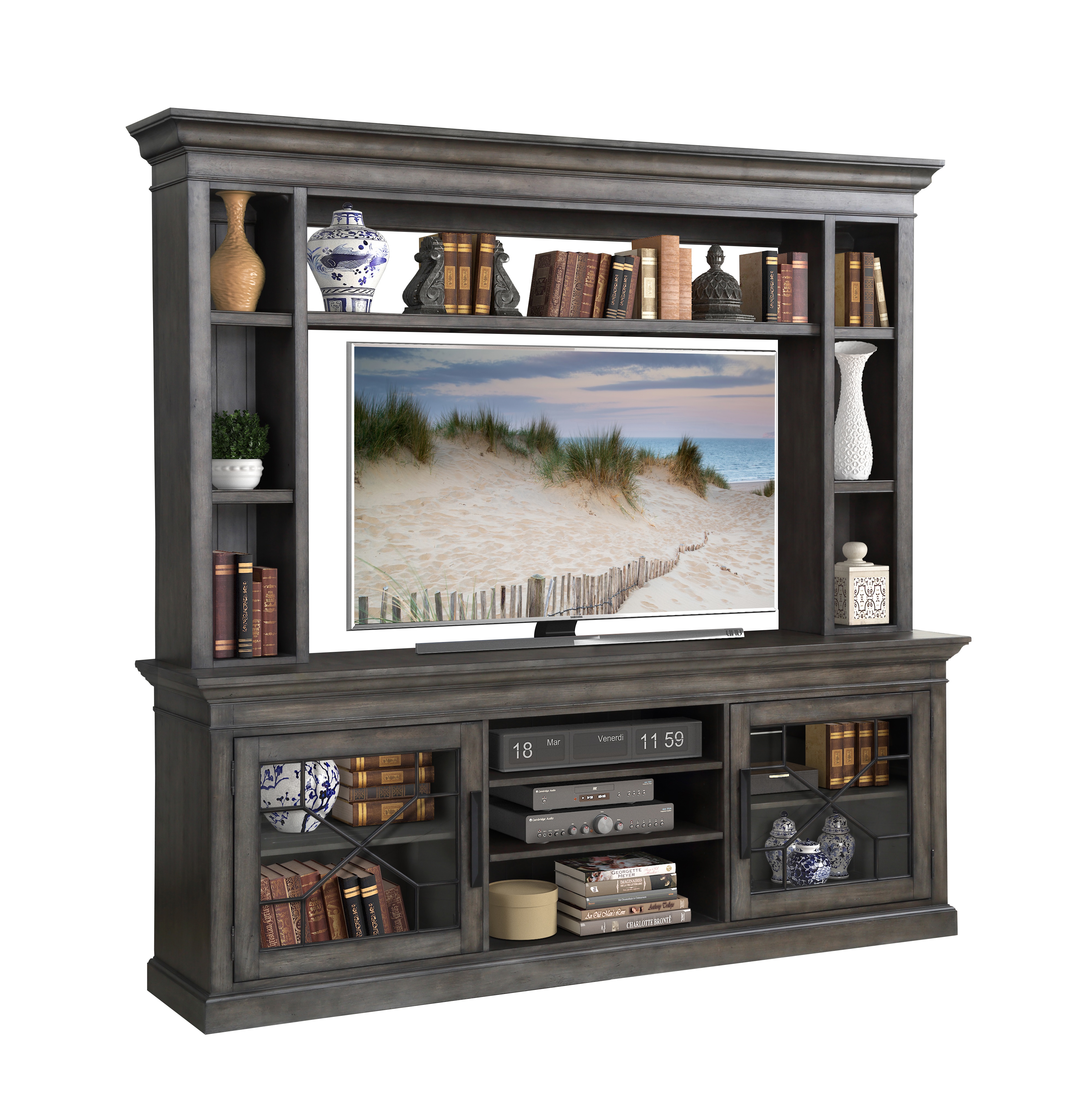 Parker House Sundance Grey 92 Inch Console with Hutch