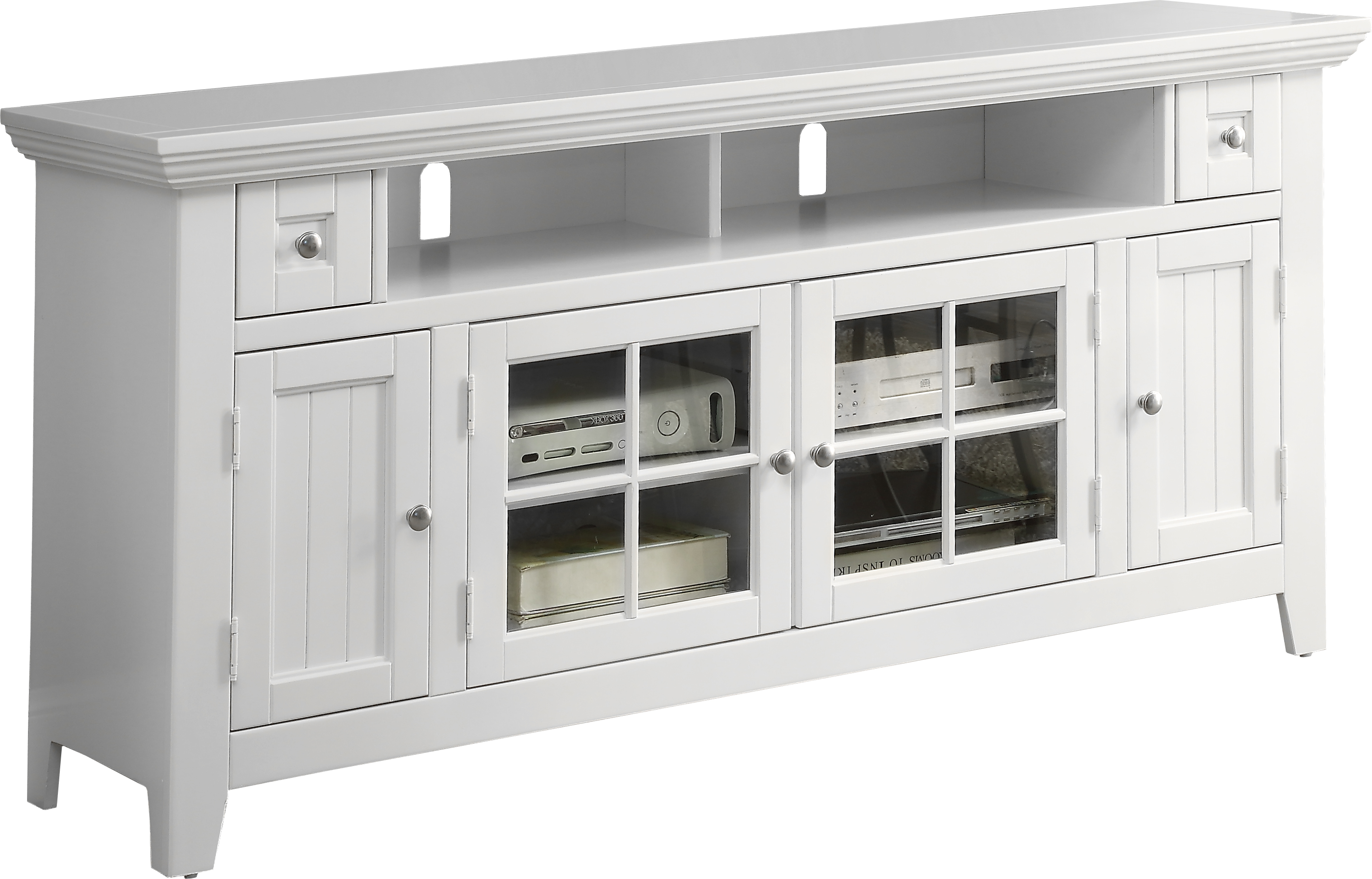 Parker House Tidewater White 62 Inch TV Console
