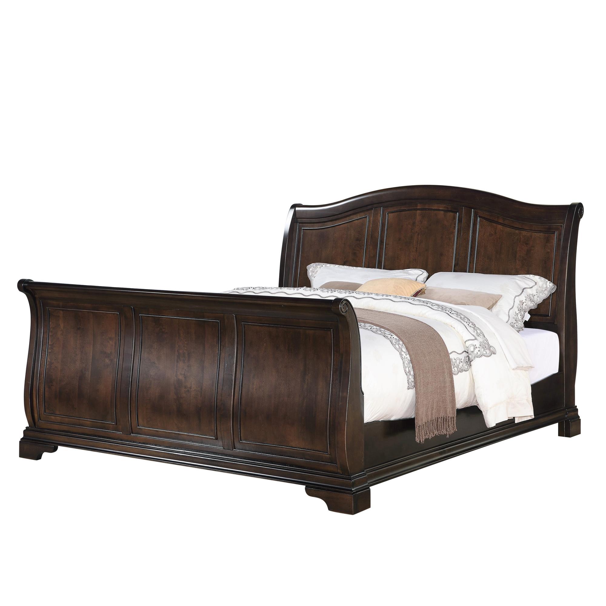 Picket House Conley Cherry Wood King Sleigh Bed