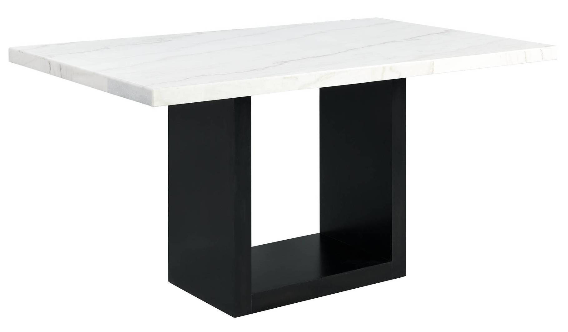 Picket House Willow White Marble Counter Height Table
