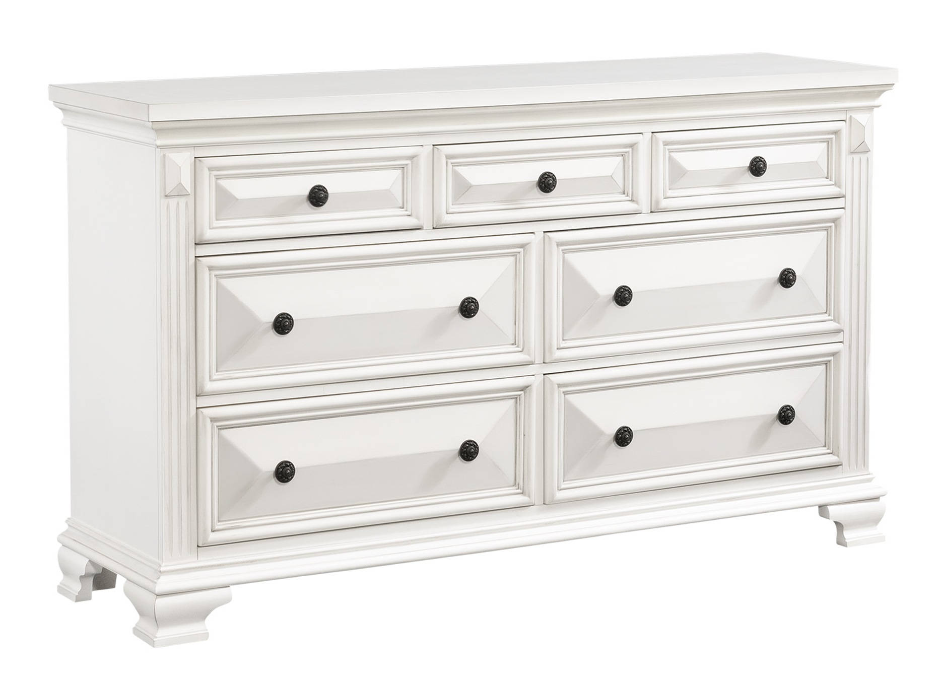 Picket House Trent Antique White 7 Drawers Dresser