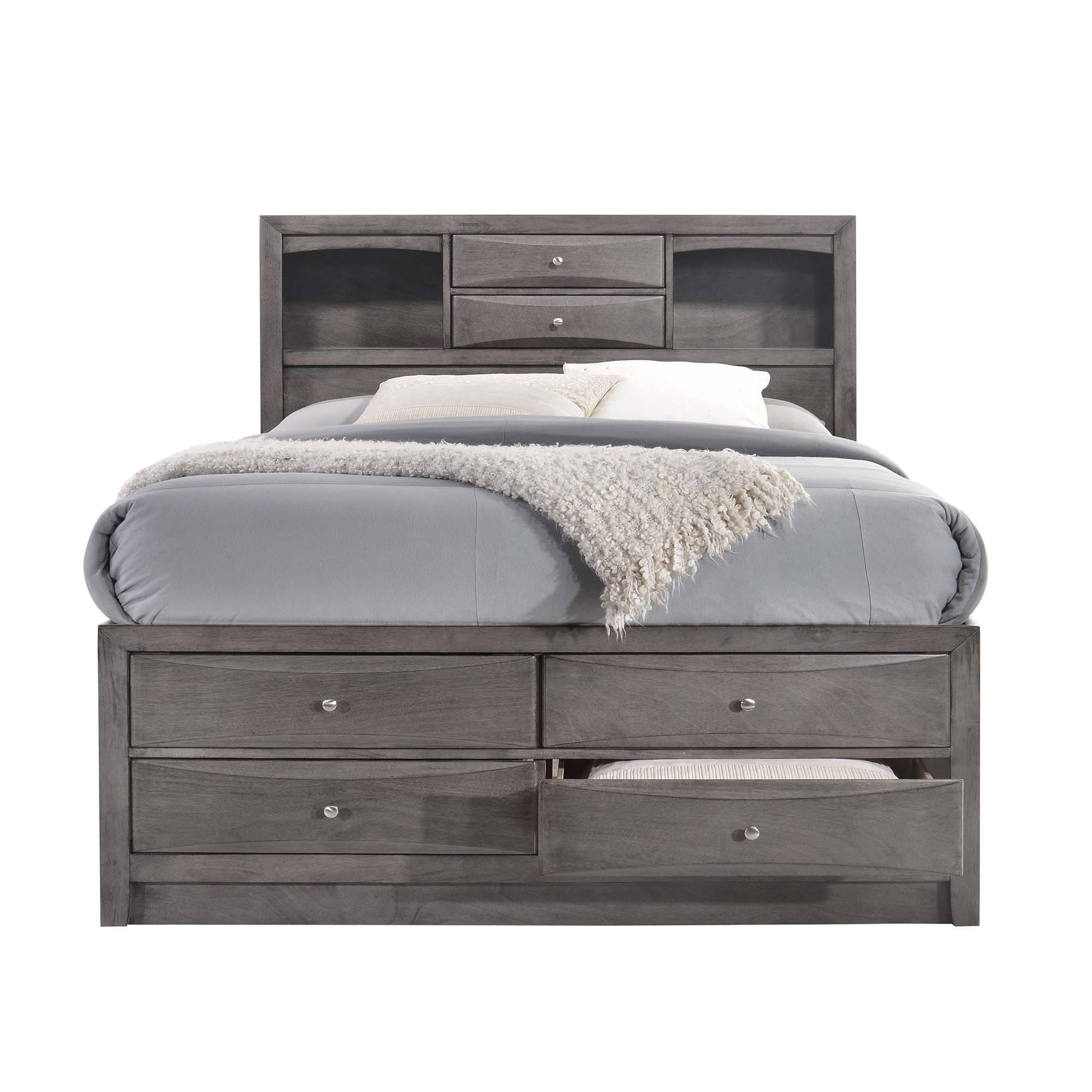 Picket House Madison Gray Wood Storage Queen Bed