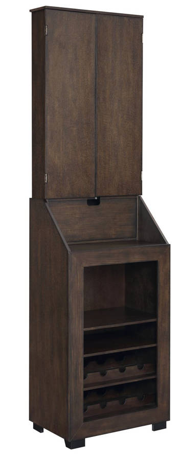 Picket House Tyson Walnut Dartboard Cabinet