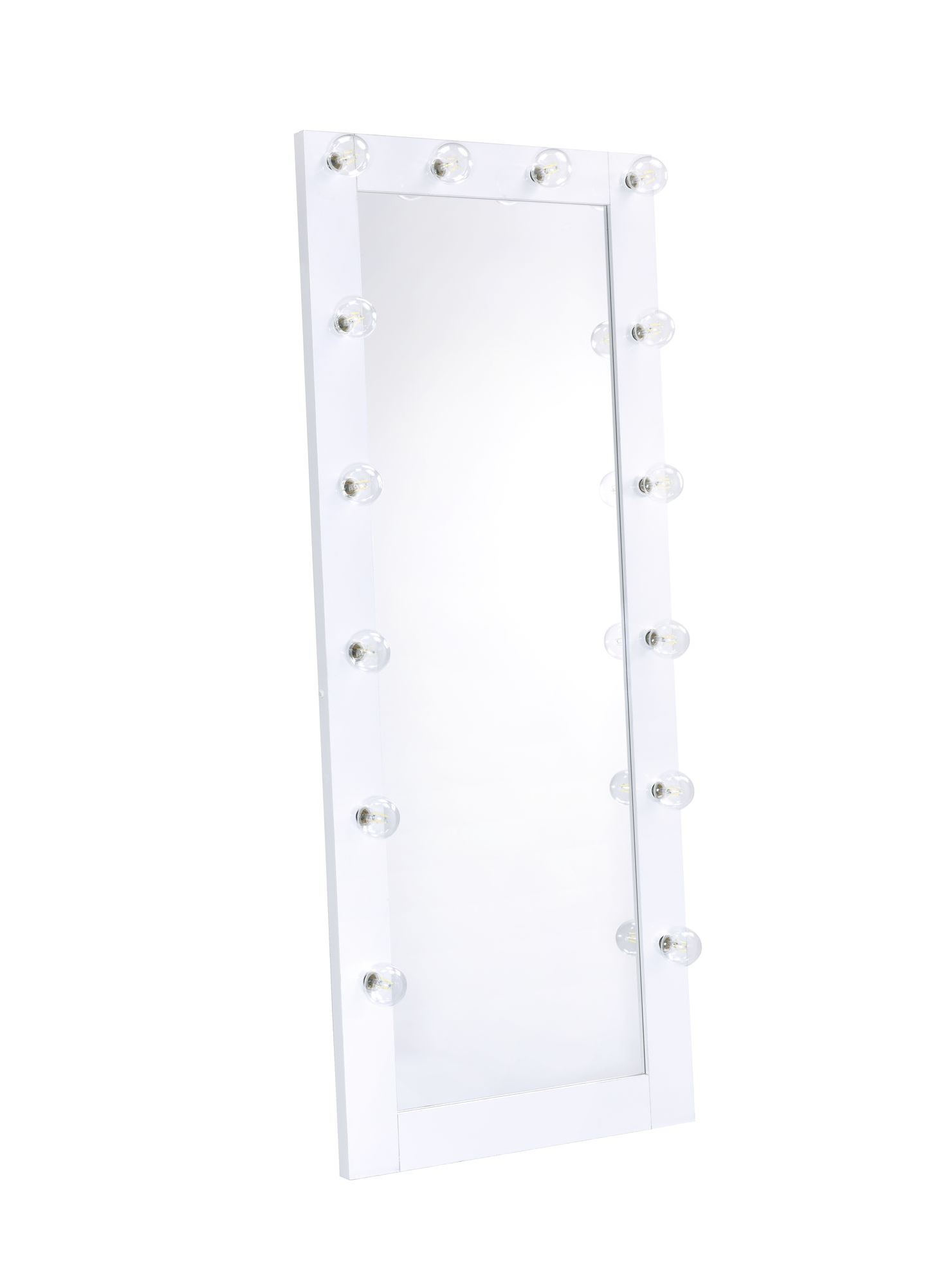 Picket House Belle Glossy White Floor Mirror