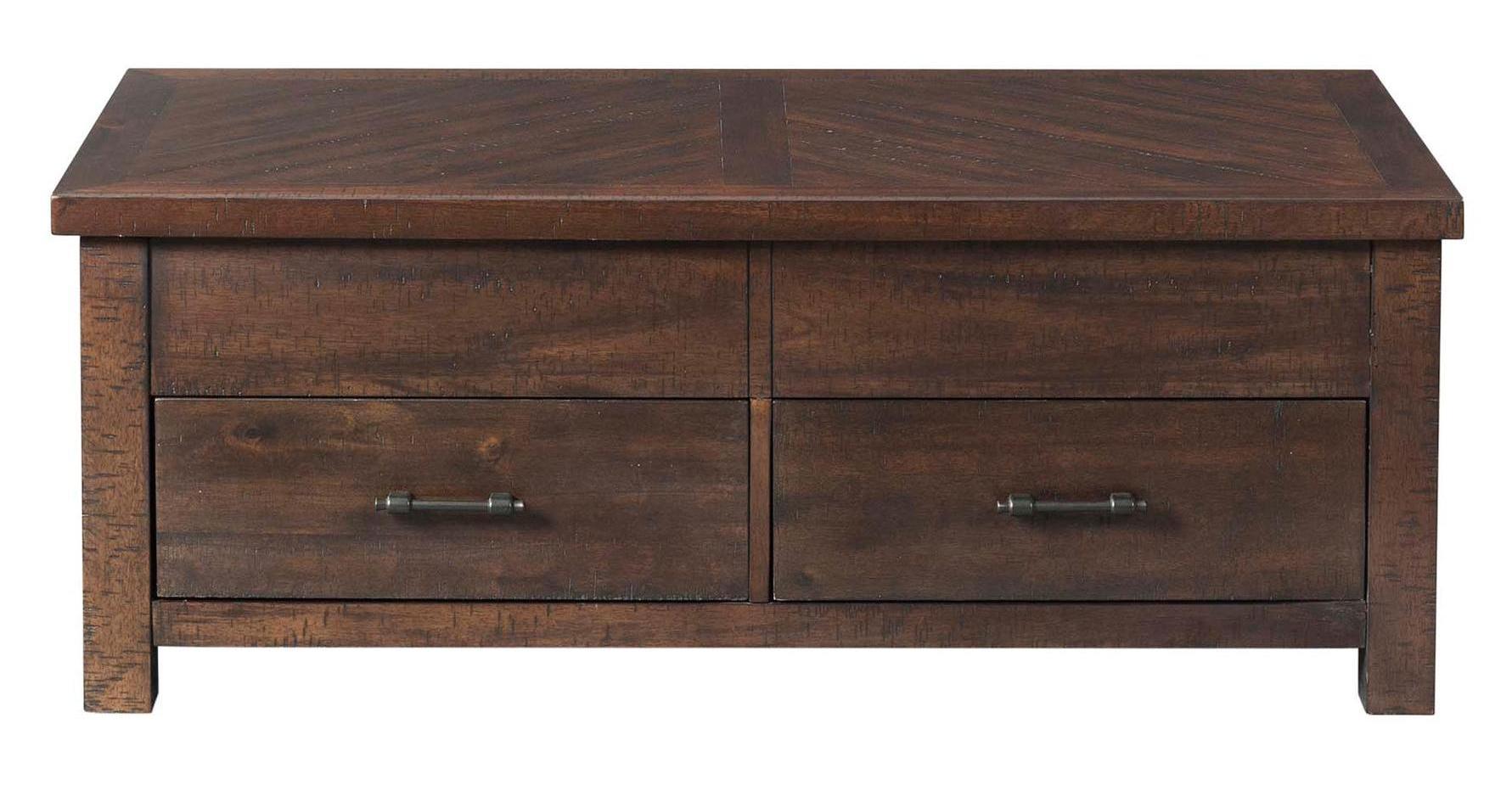 Picket House Dex Walnut Wood Lift Top Coffee Table