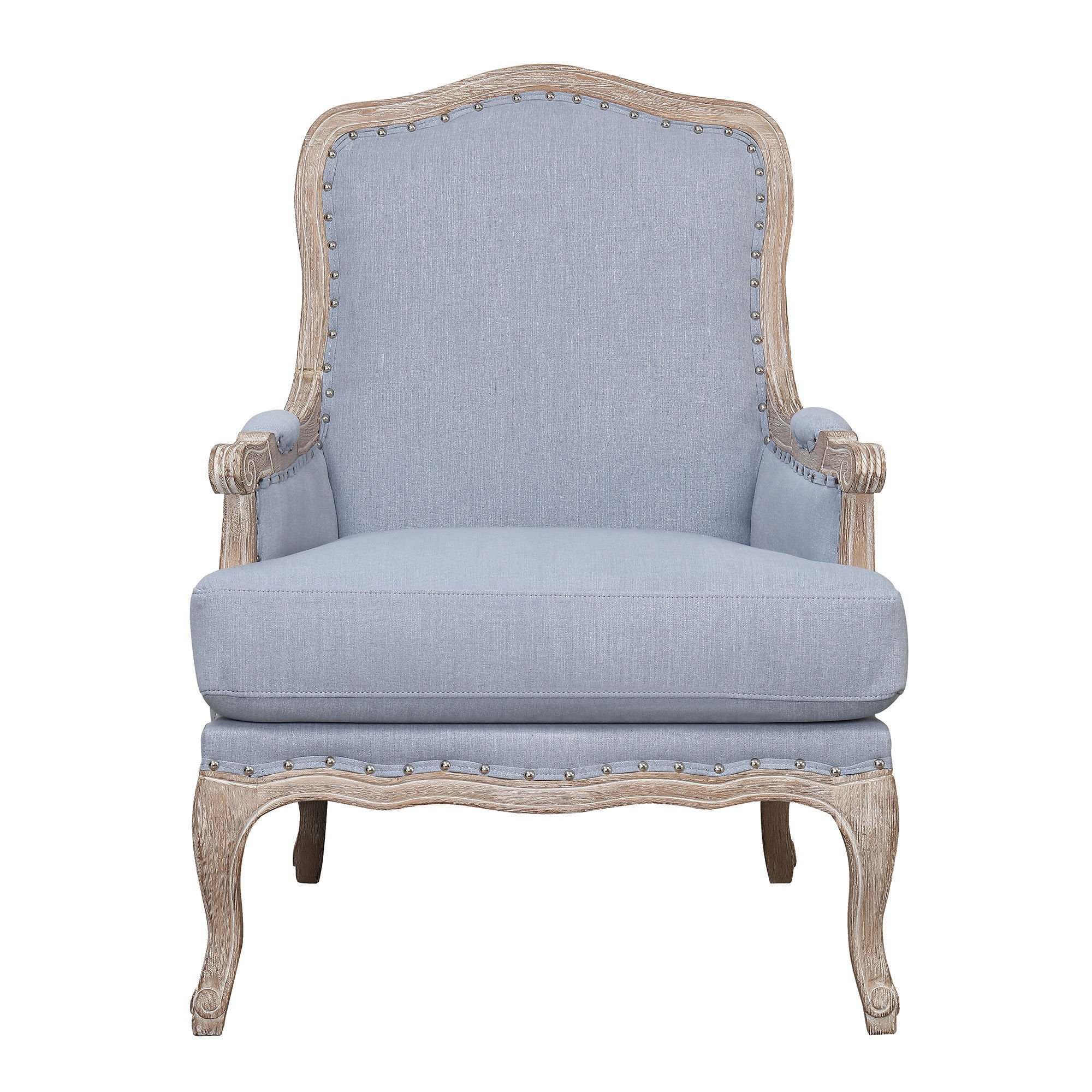 Picket House Regal Light Blue Fabric Accent Chair