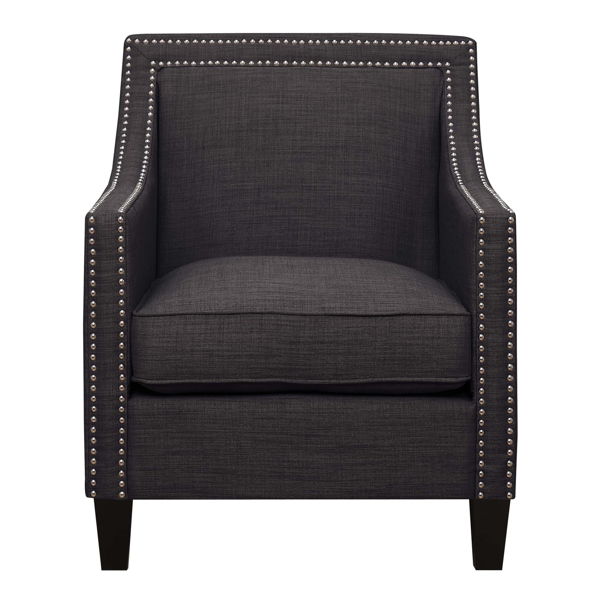 Picket House Emery Charcoal Fabric Nailhead Chair