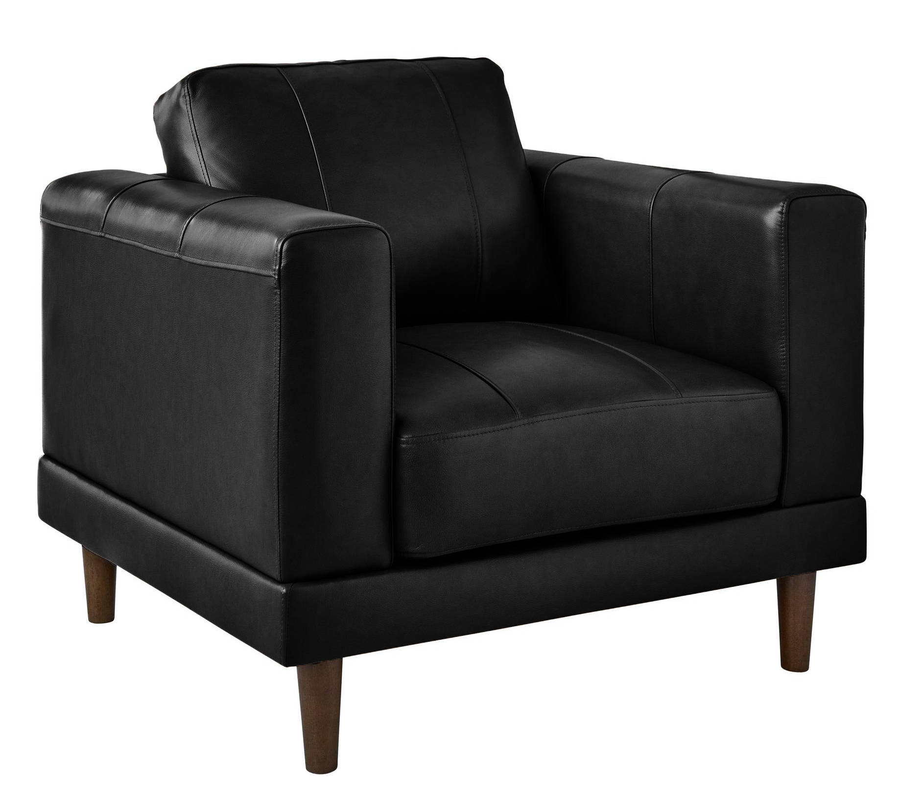 Picket House Hanson Black Leather Chair