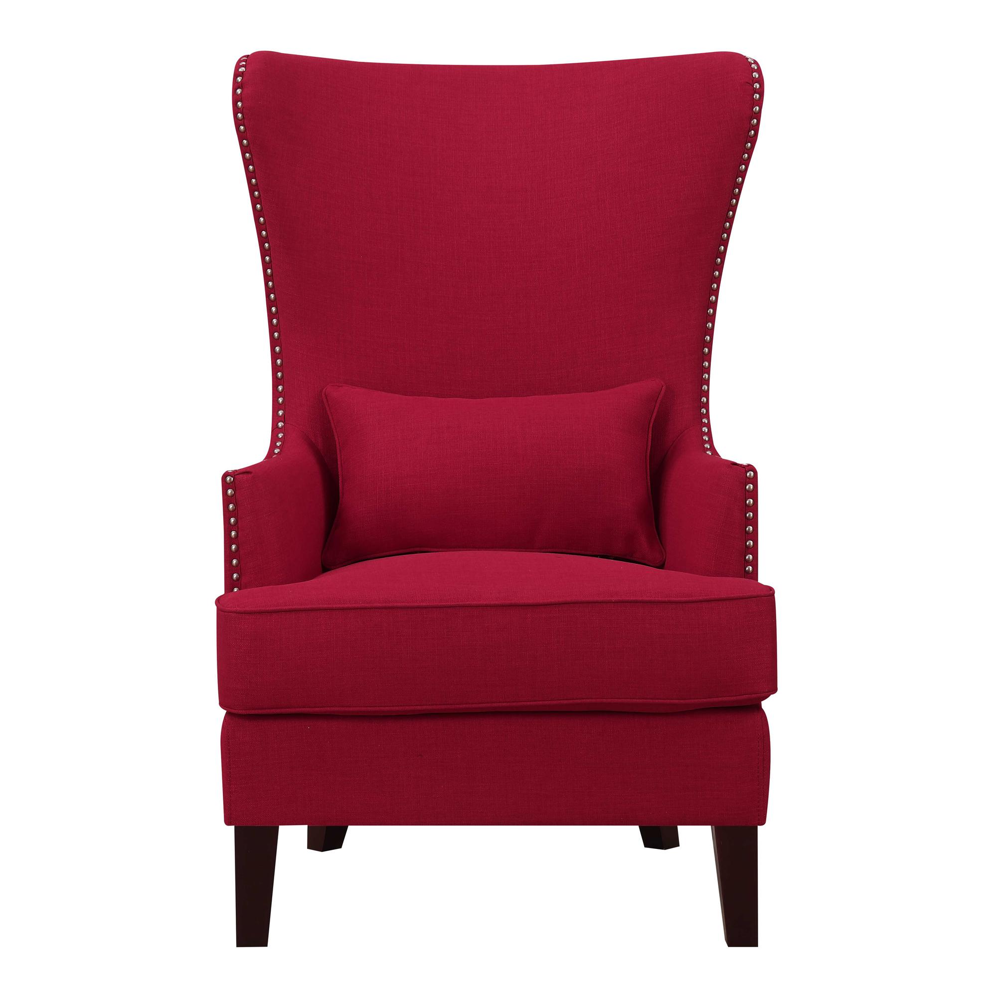 Picket House Kegan Berry Fabric Nailhead Accent Chair