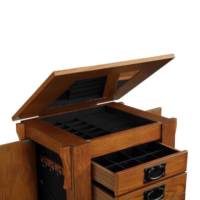 Powell Furniture Anna Lee Mission Oak Jewelry Armoire