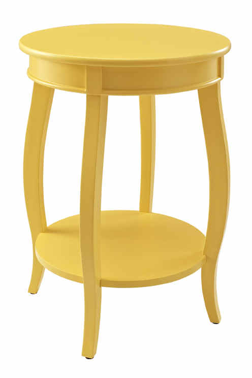 Powell Furniture Aura Yellow Rainbow Table