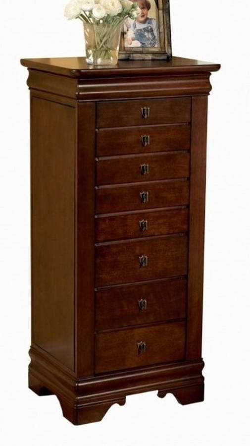 Powell Furniture Jaymes Cherry Jewelry Armoire