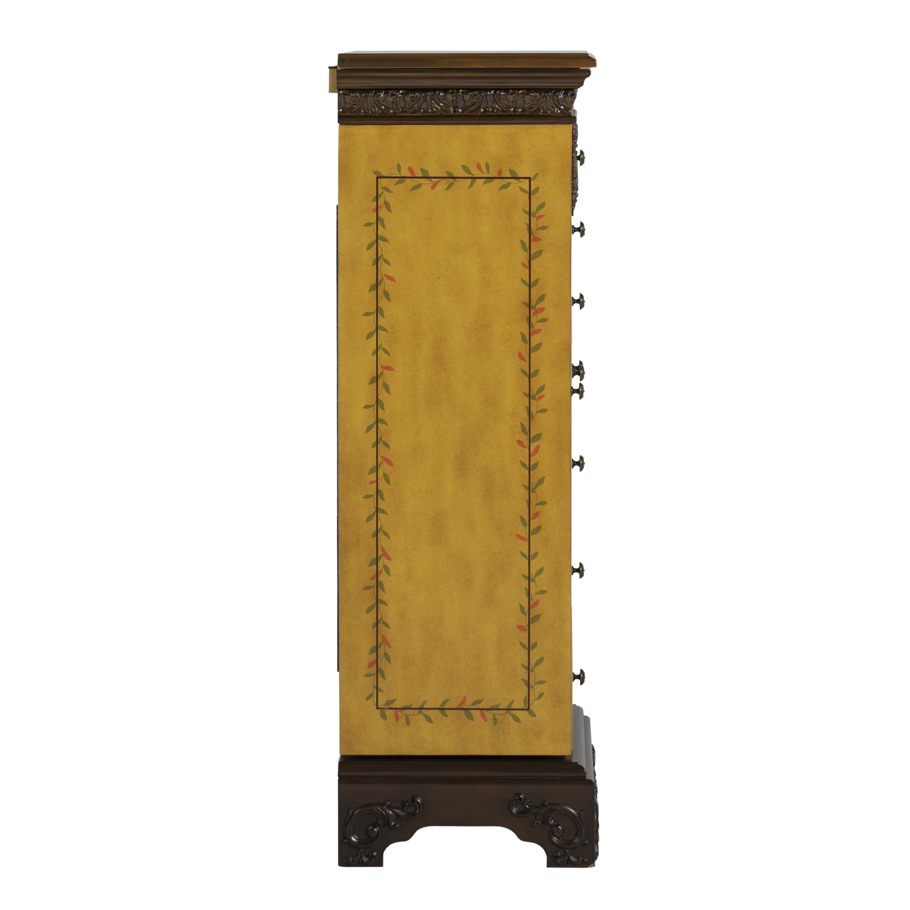 Powell Furniture Jasleen Antique Parchment Jewelry Armoire