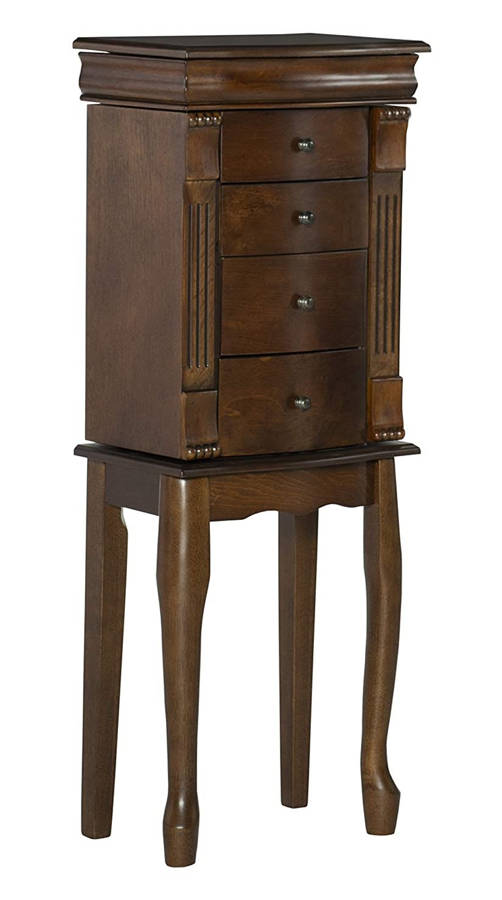 Powell Furniture Jameson Walnut Jewelry Armoire PWL-741-319 Powell Furniture Jameson Walnut Jewelry Armoire PWL-741-319