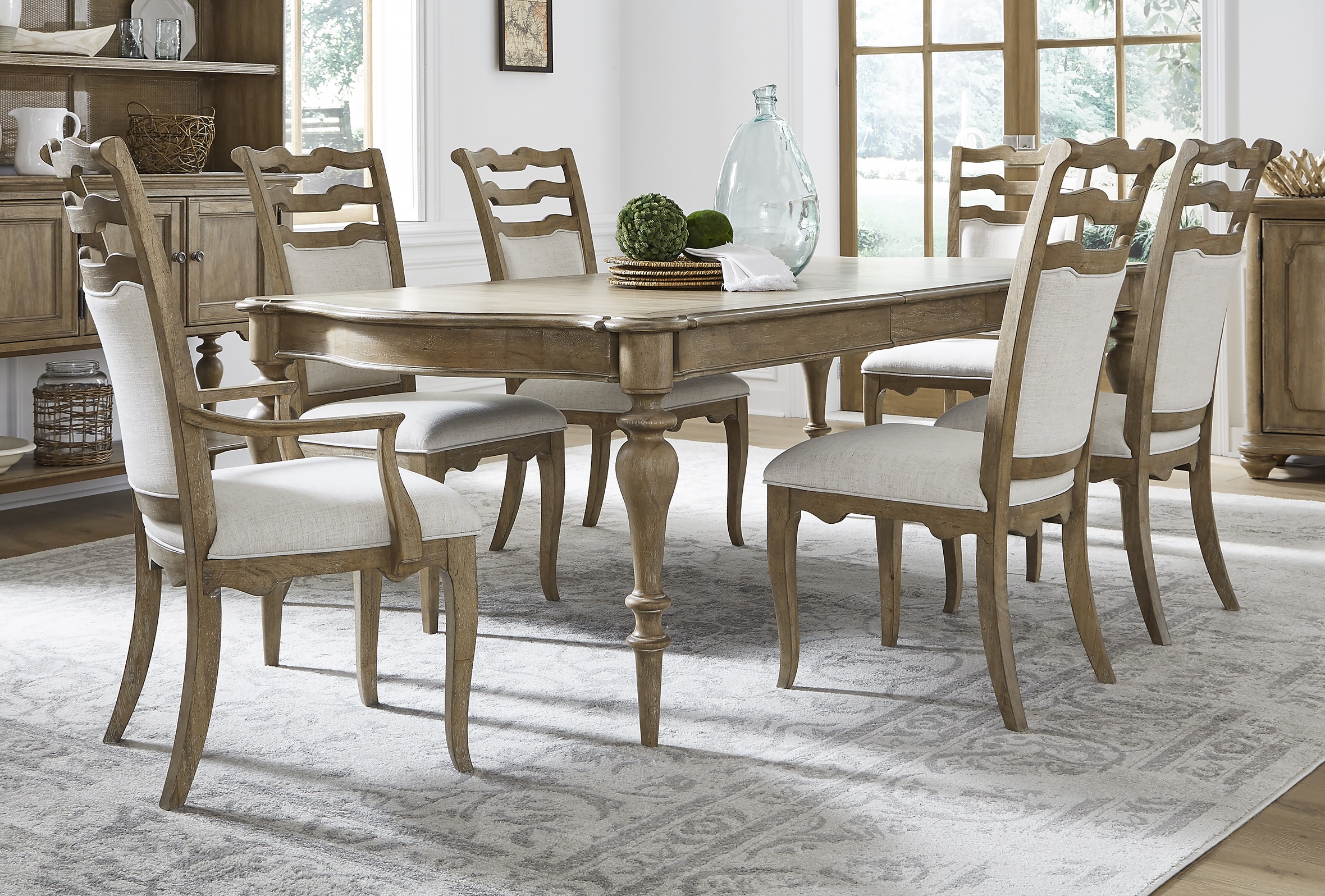 Pulaski Weston Hills Natural 7pc Dining Room Set