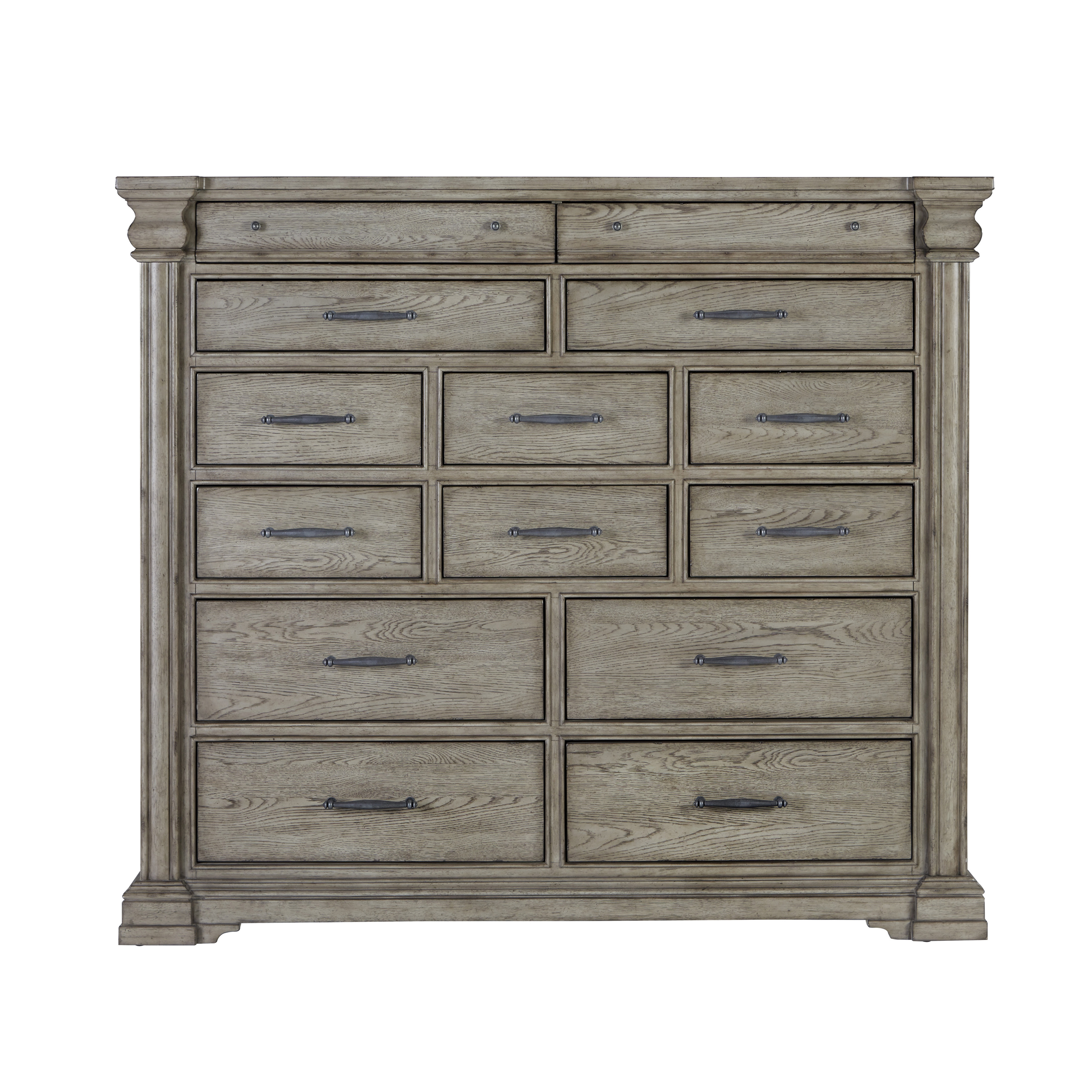 Pulaski Madison Ridge Taupe Grey 14 Drawers Master Chest