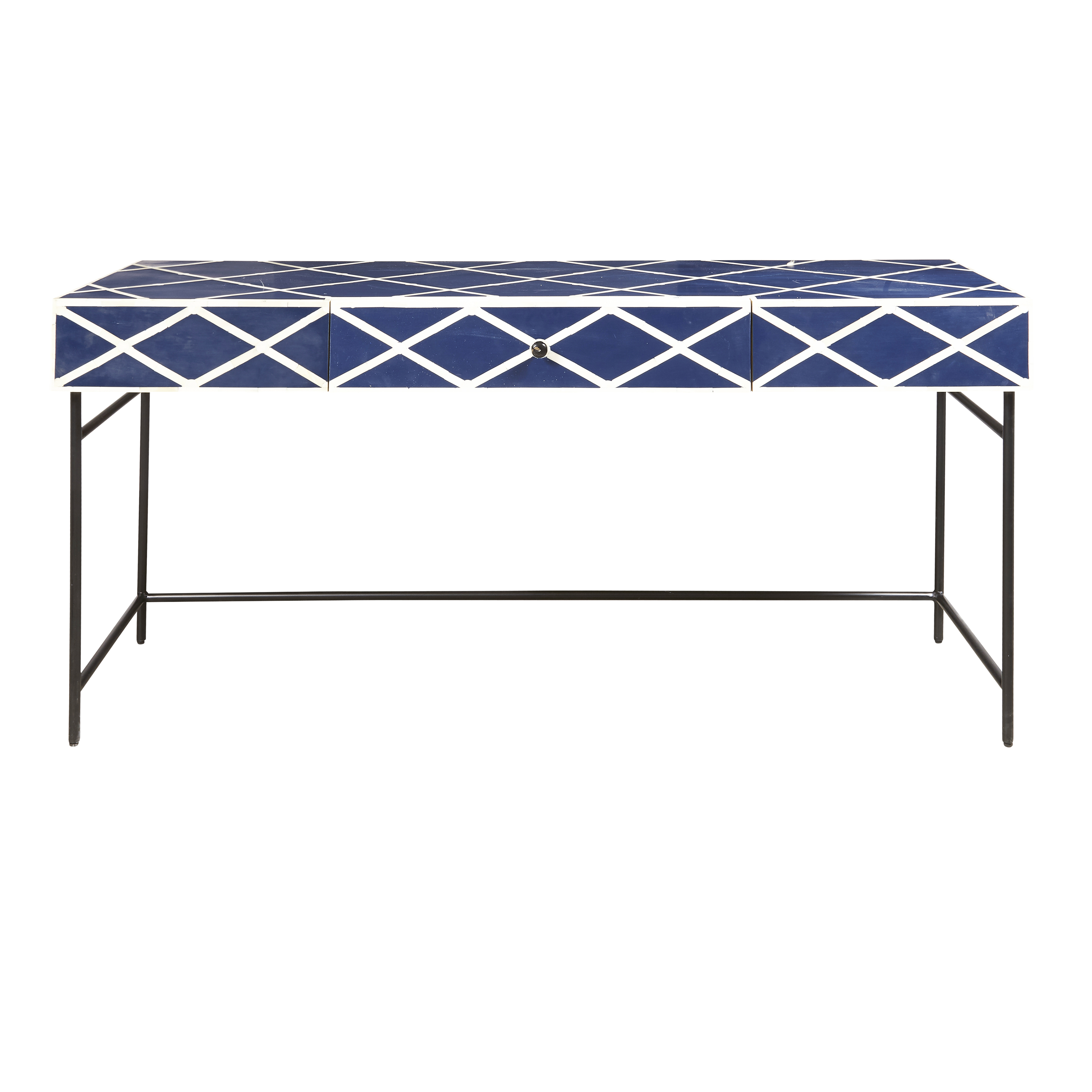 Pulaski Navy Blue Storage Drawer Writing Desk