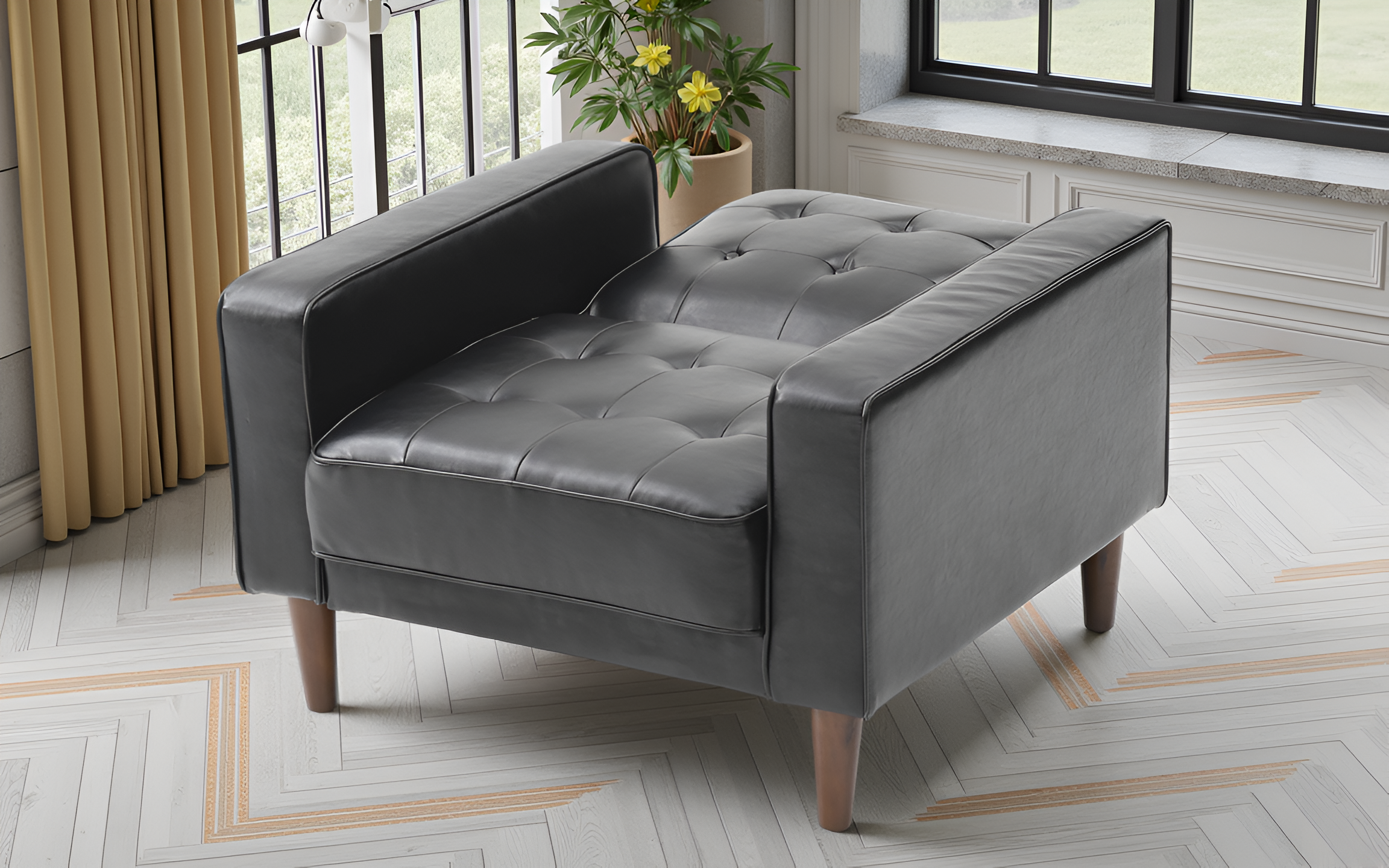 Elite Space Living Botkyrka Black Chair Bed
