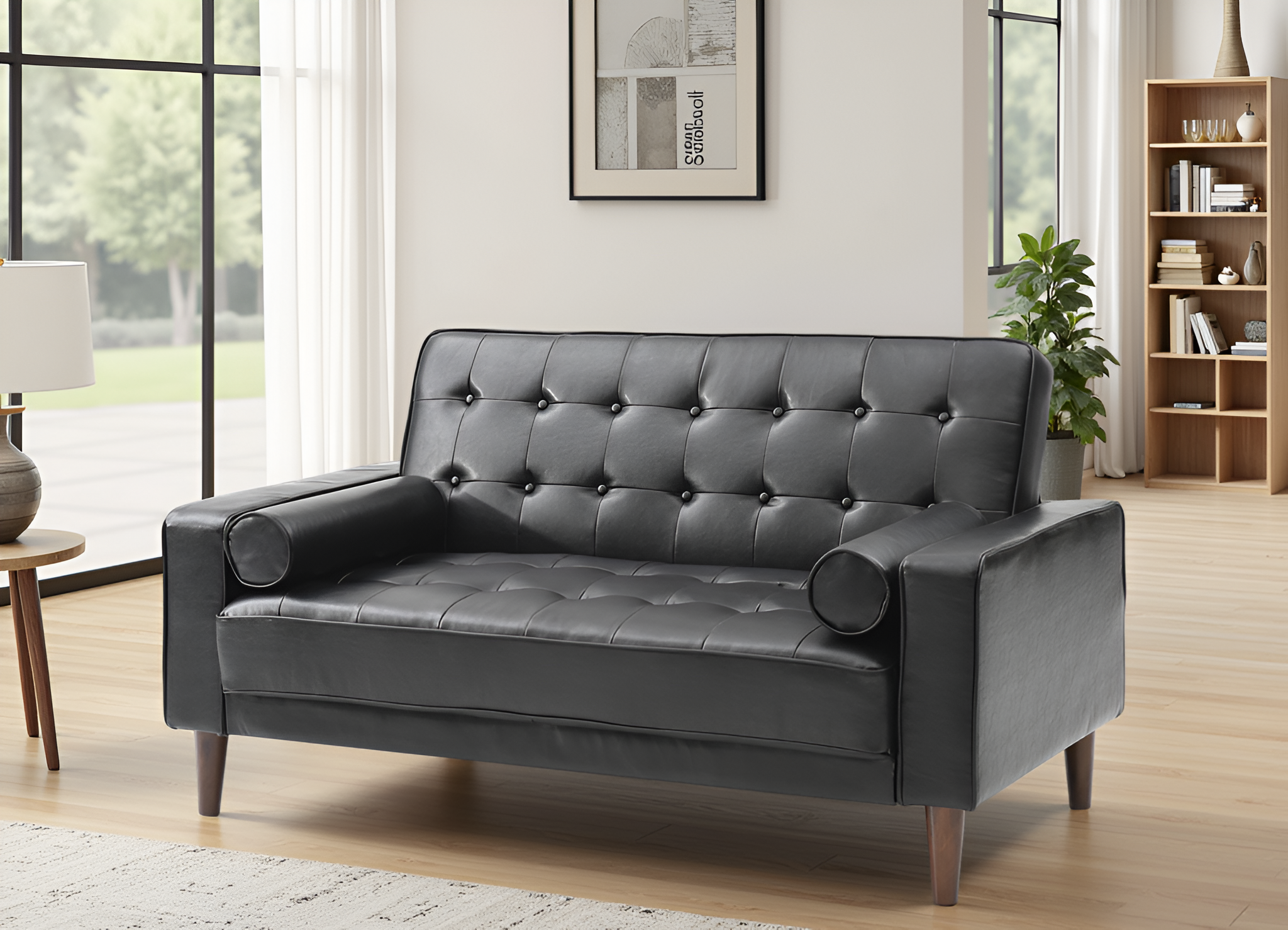 Elite Space Living Botkyrka Black Loveseat Bed