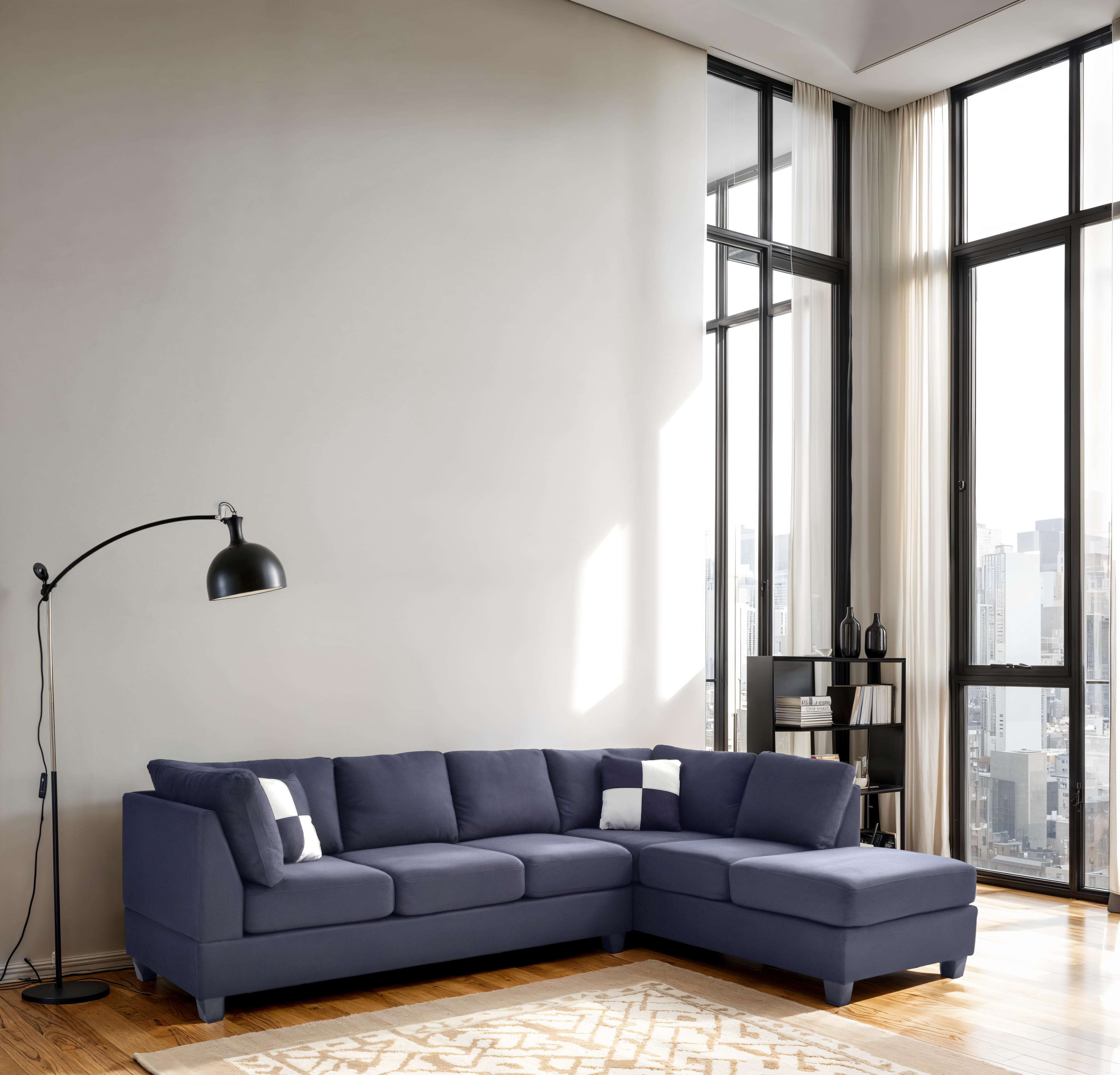 Elite Space Living Salisbury Black Sectional