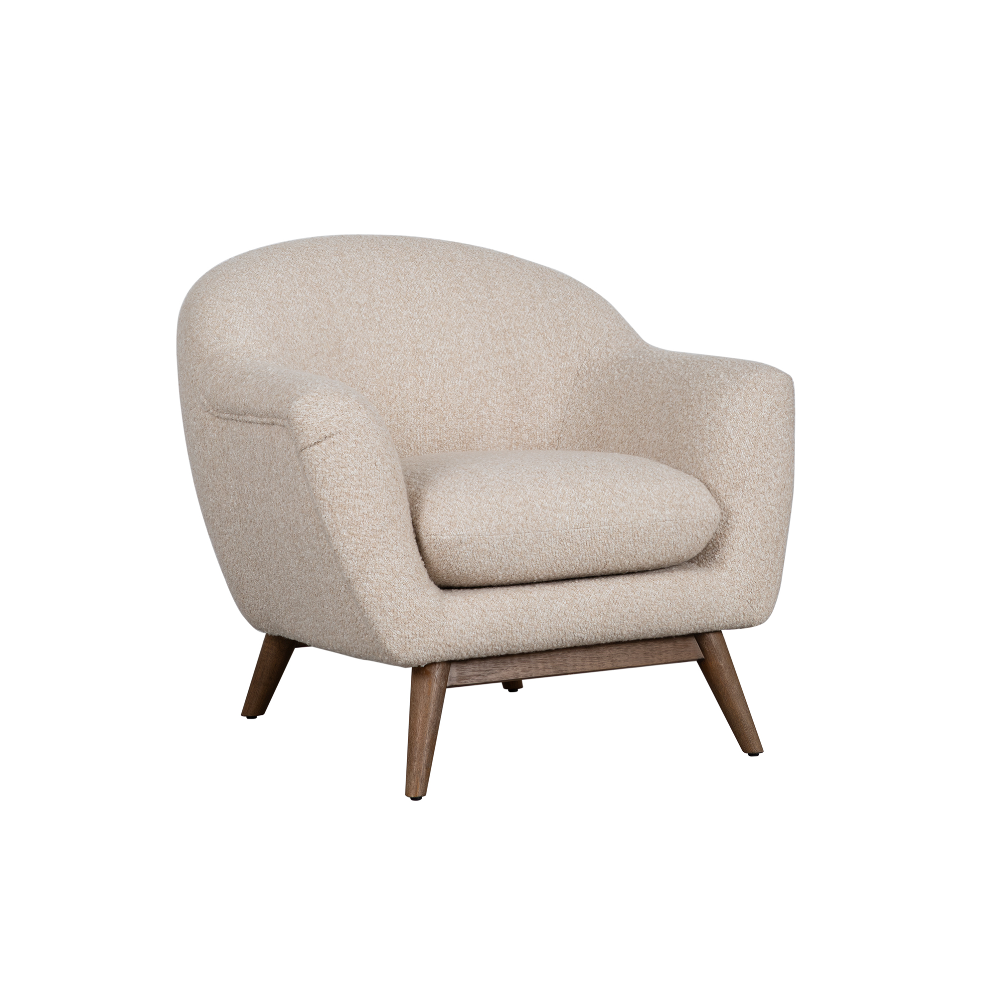 Salted Oak Baker Beige Accent Chair