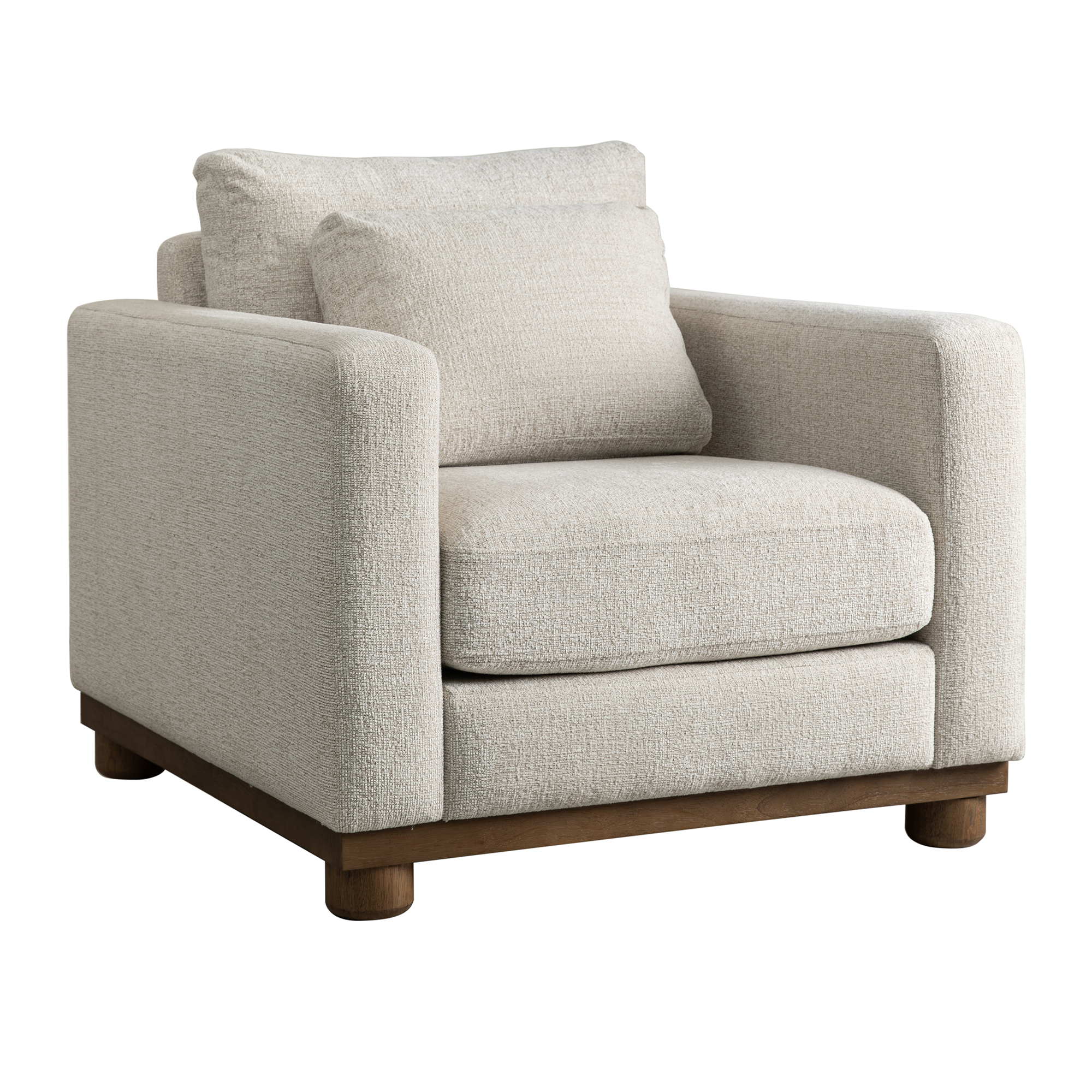 Salted Oak Destin Grey Accent Chair