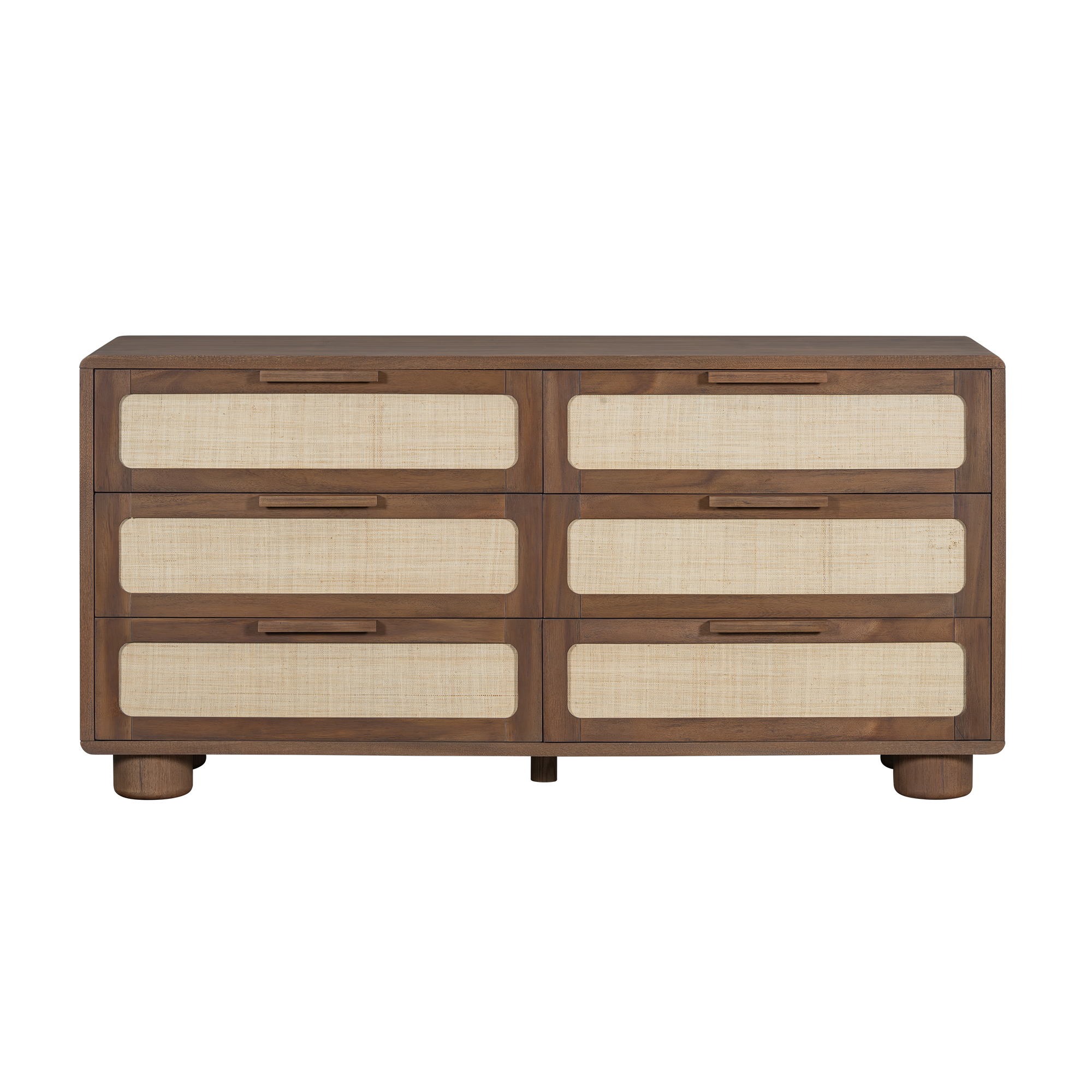 Salted Oak Madera Mocha Drawers 96 Inch Dresser