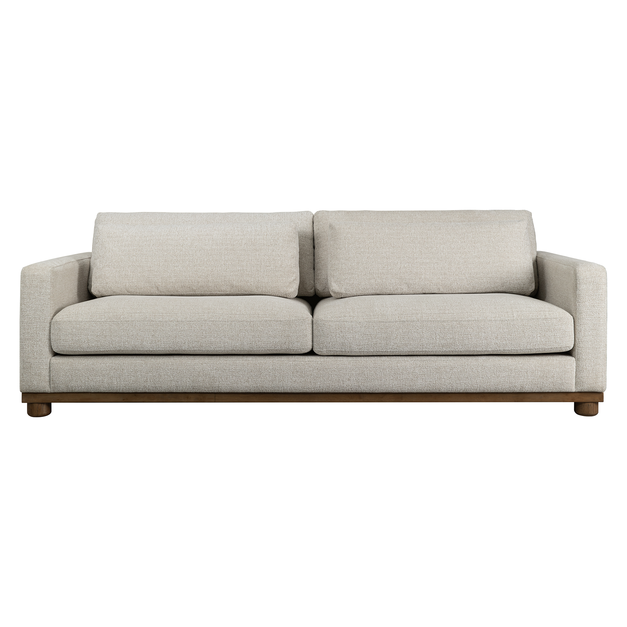 Salted Oak Destin Grey 98 Inch Two Cushion Sofa