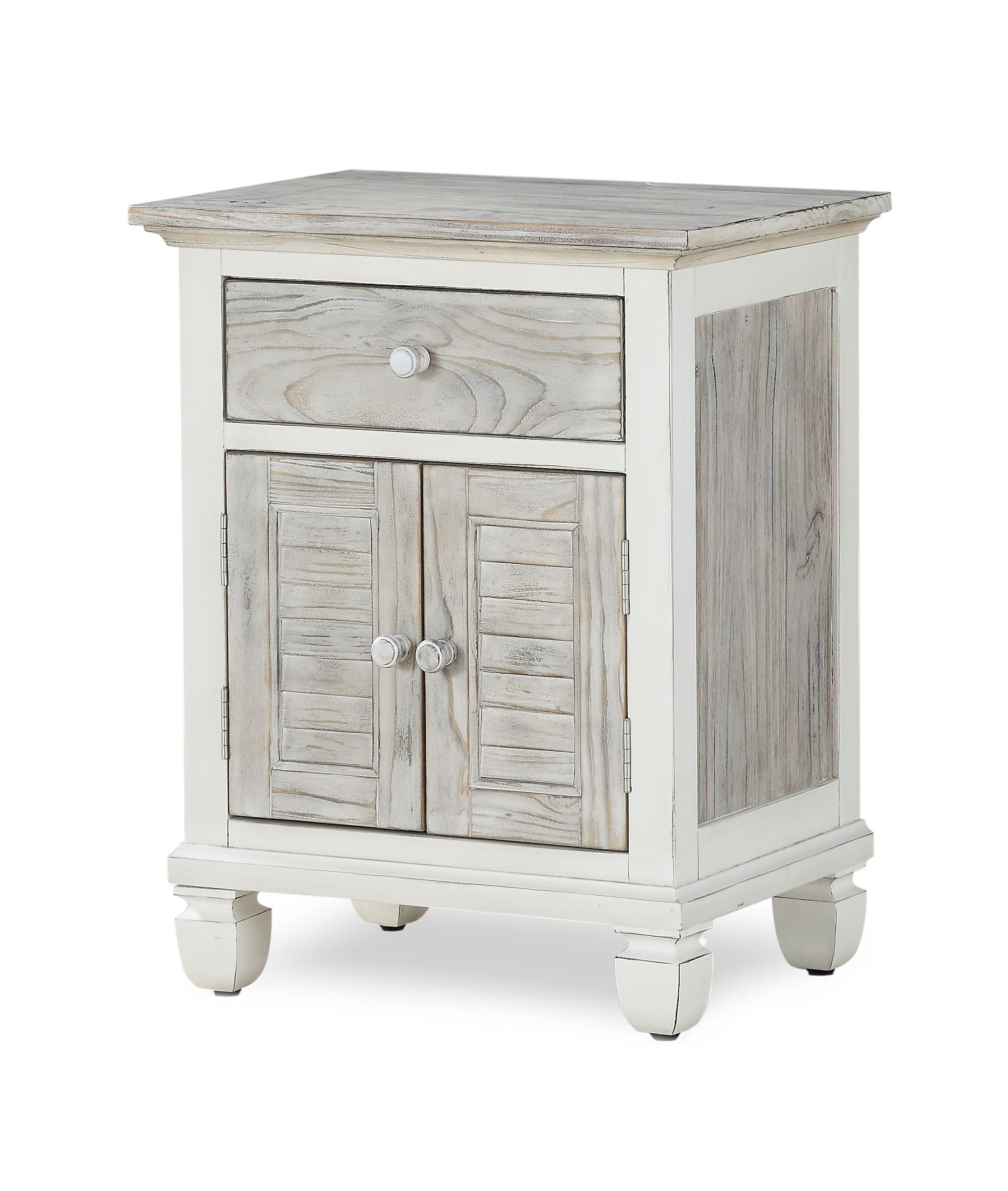 Sea Winds Islamorada Gray White Night Stand
