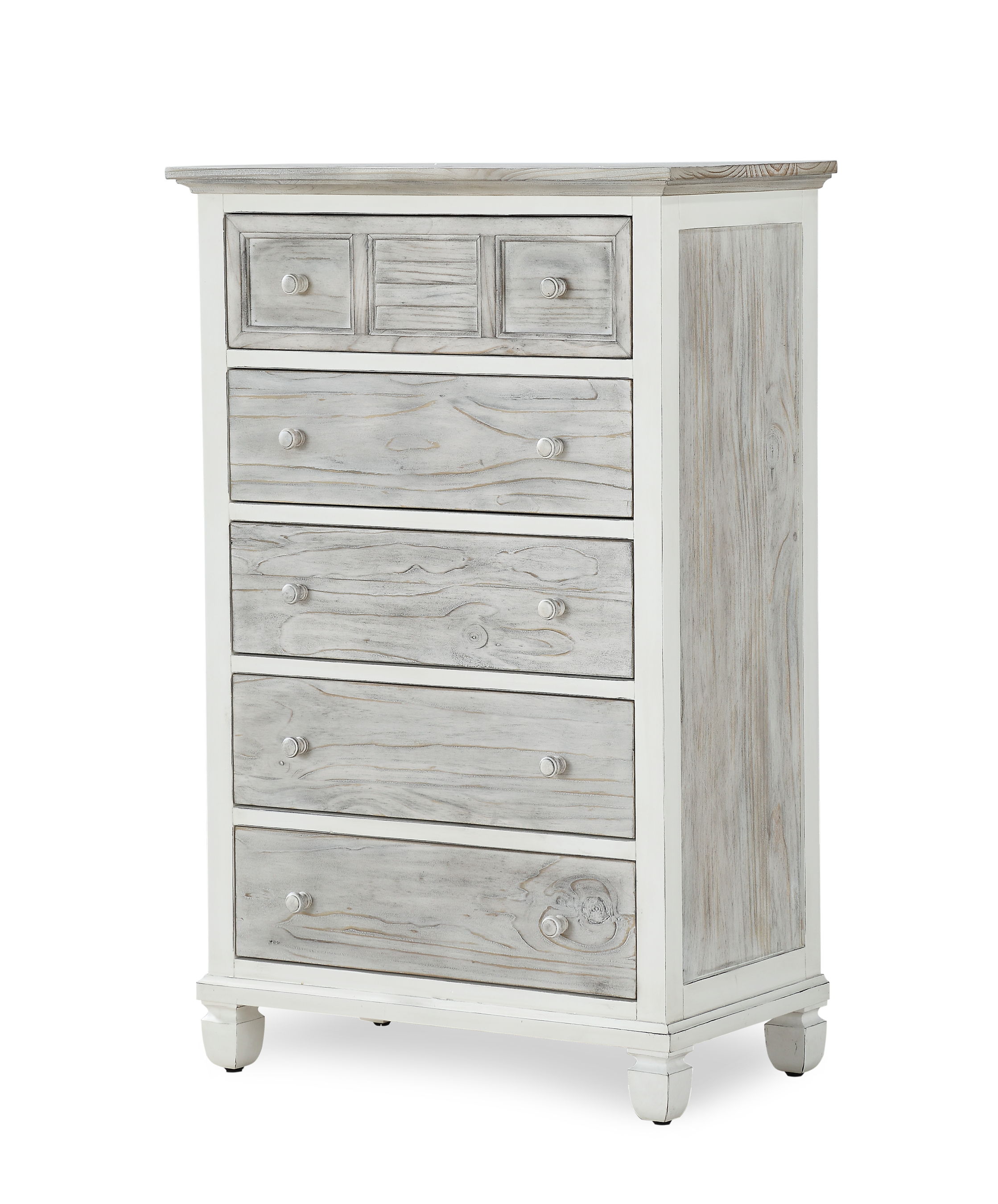 Sea Winds Islamorada Gray White Drawer Chest