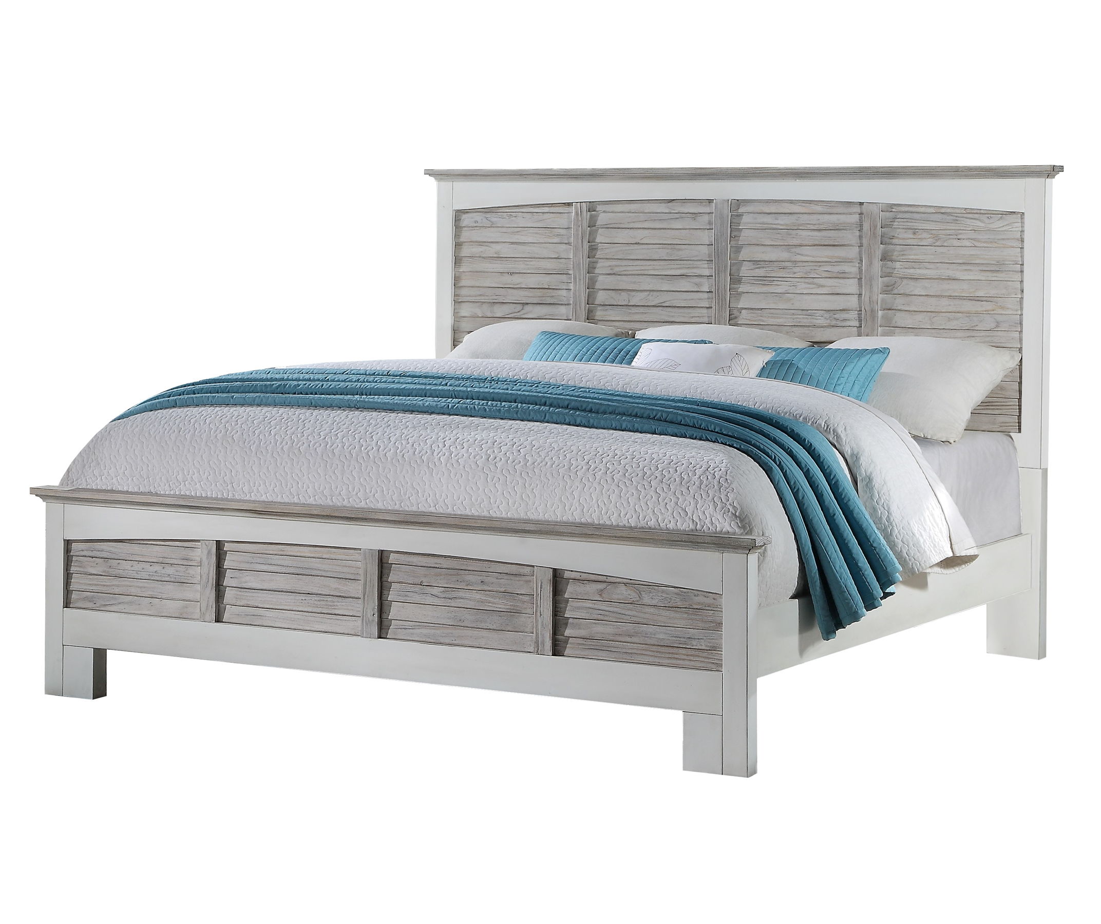 Sea Winds Islamorada Gray White King Bed