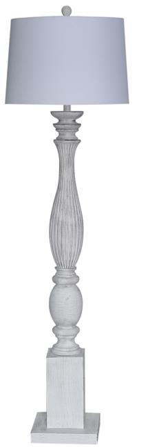 Sea Winds Lux Lighting White 63 Inch Floor Lamp
