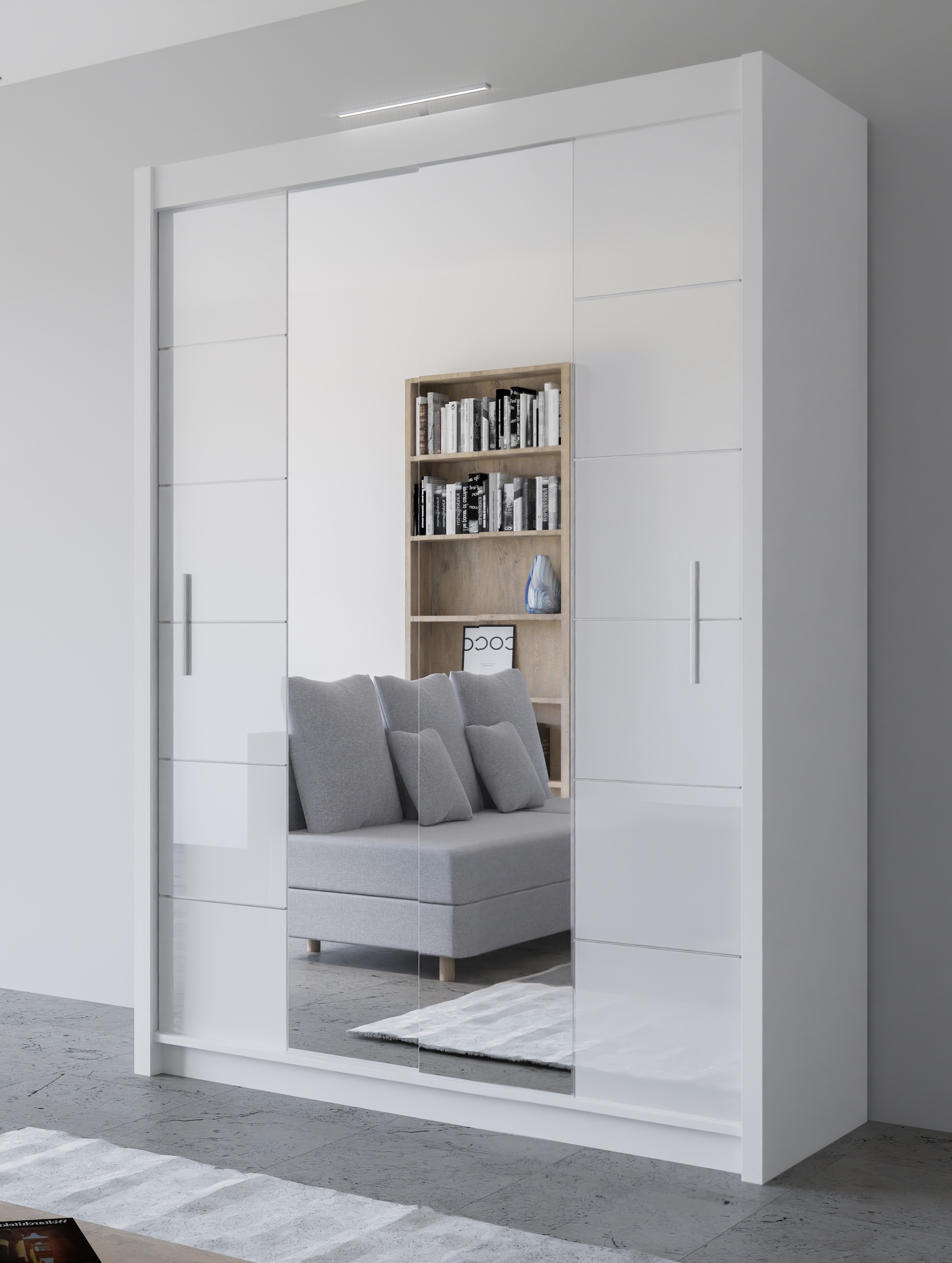 Skyler Designs Lisbon 59 White Armoire