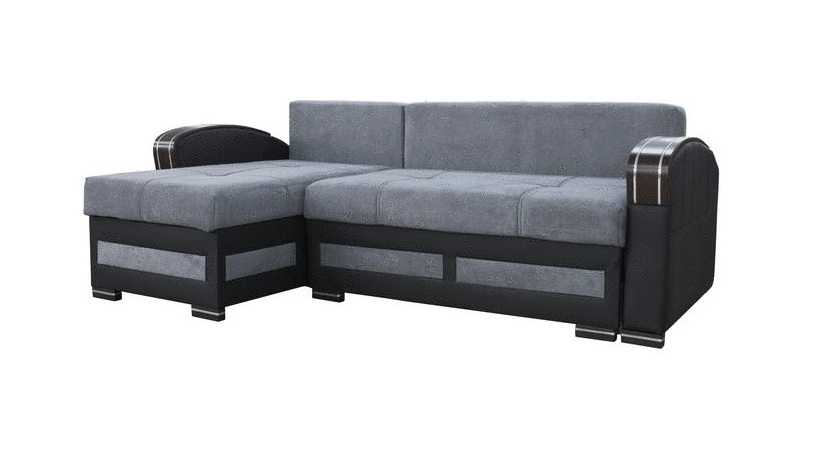 Skyler Designs Tommy Gray Reversible Sectional