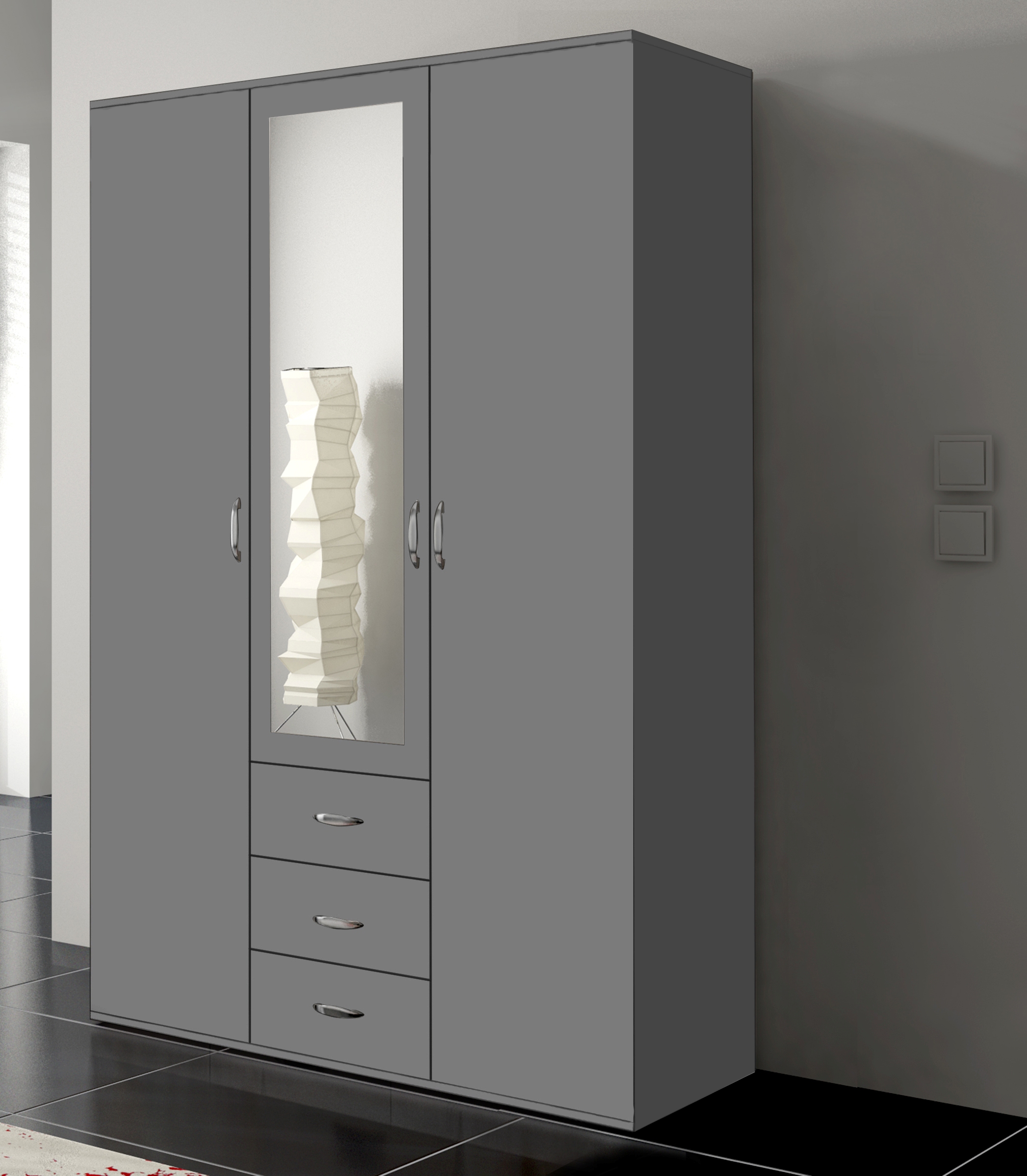 Skyler Designs Orlando 59 Gray Armoire