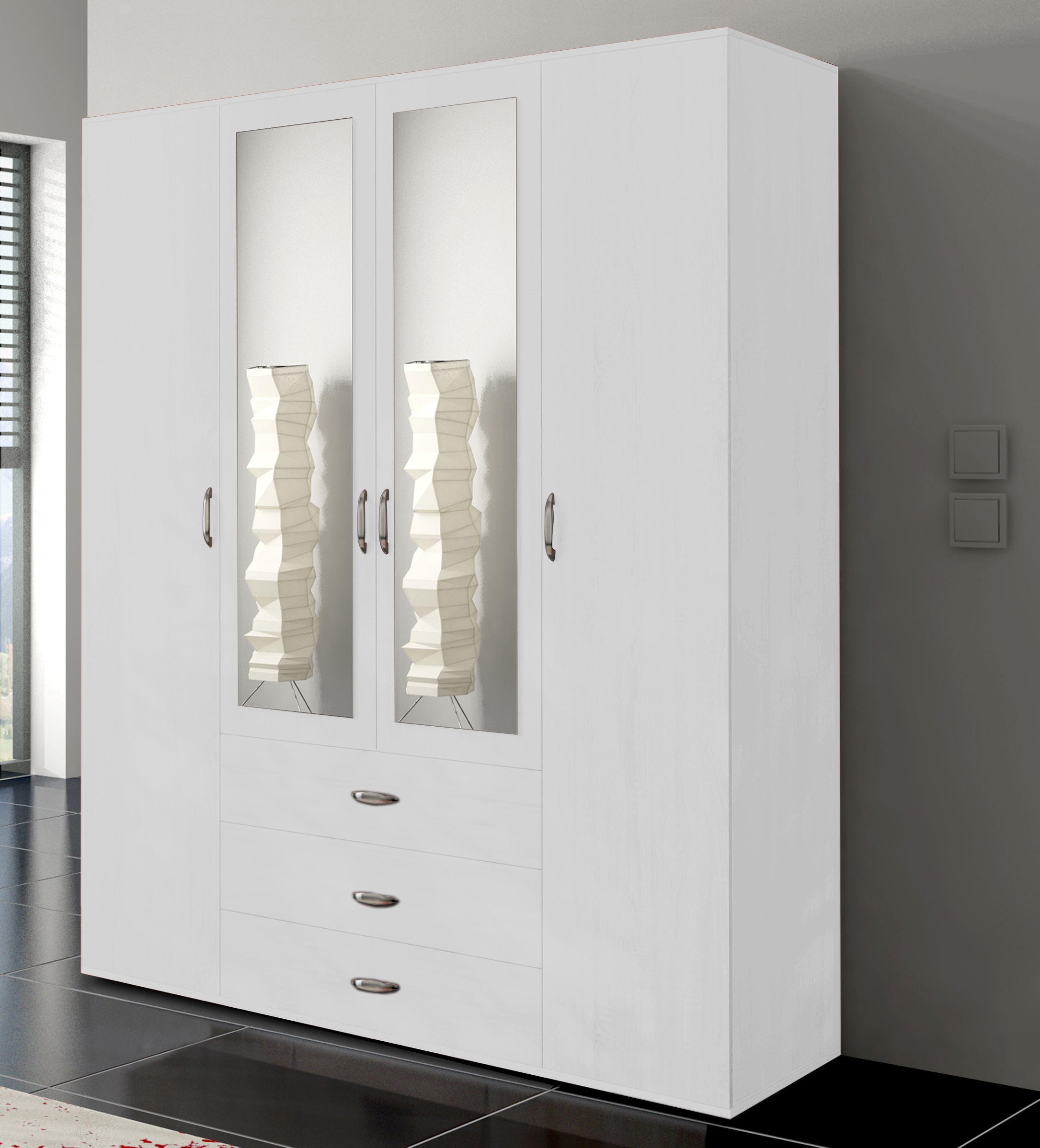 Skyler Designs Orlando 71 White Armoire