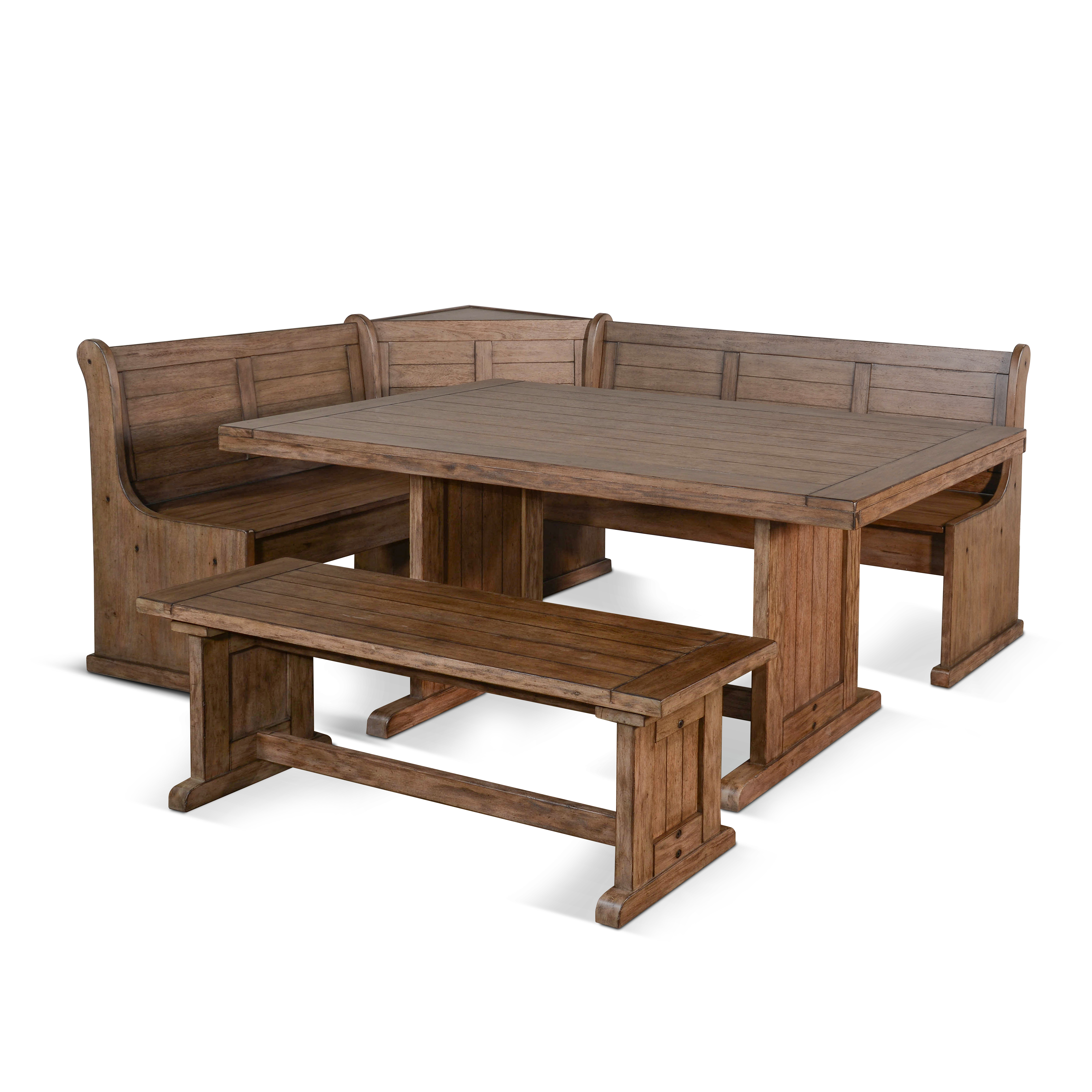 Purity Craft Doe Valley Buckskin Breakfast Nook Dining Set
