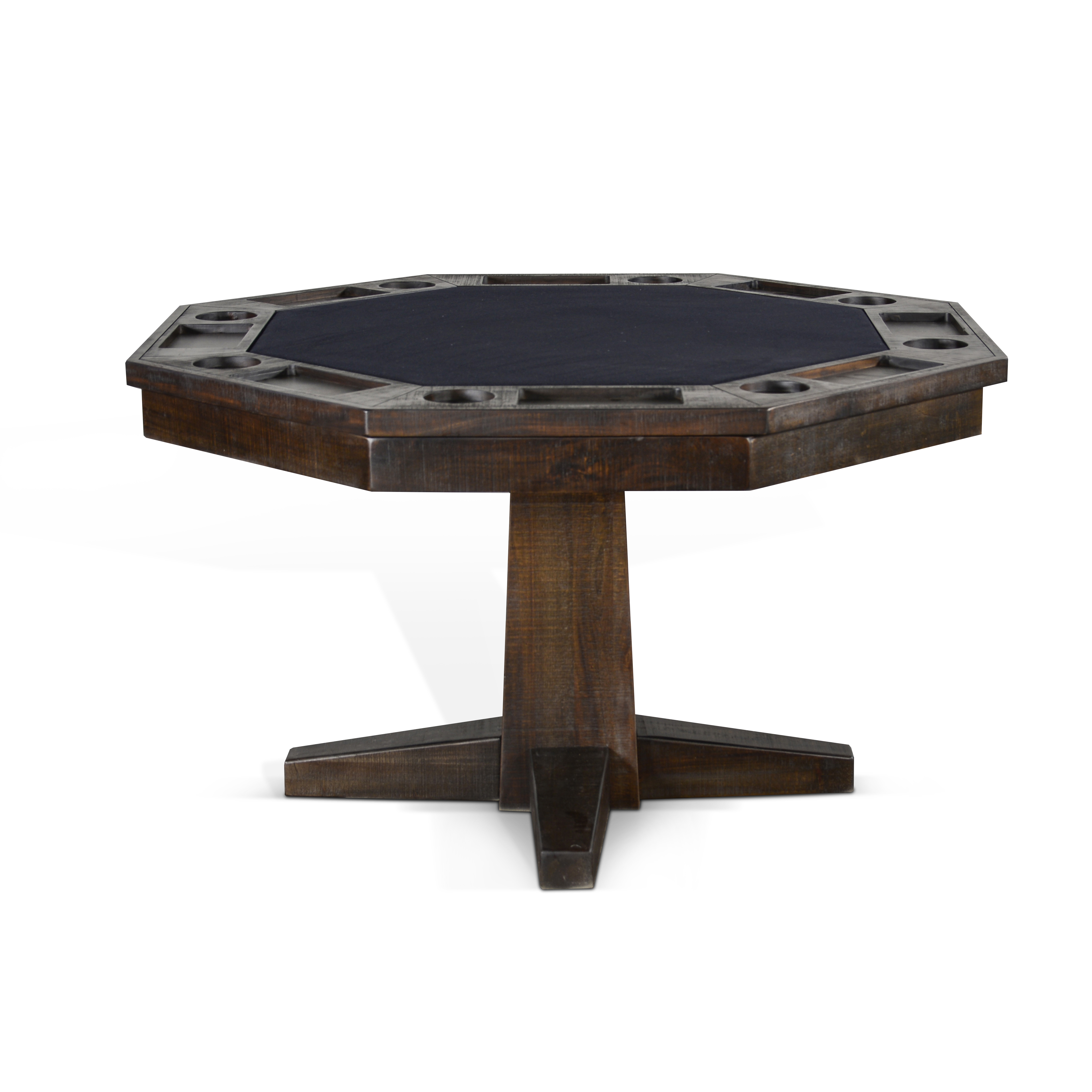 Purity Craft Homestead Tobacco Reversible Game and Dining Poker Table